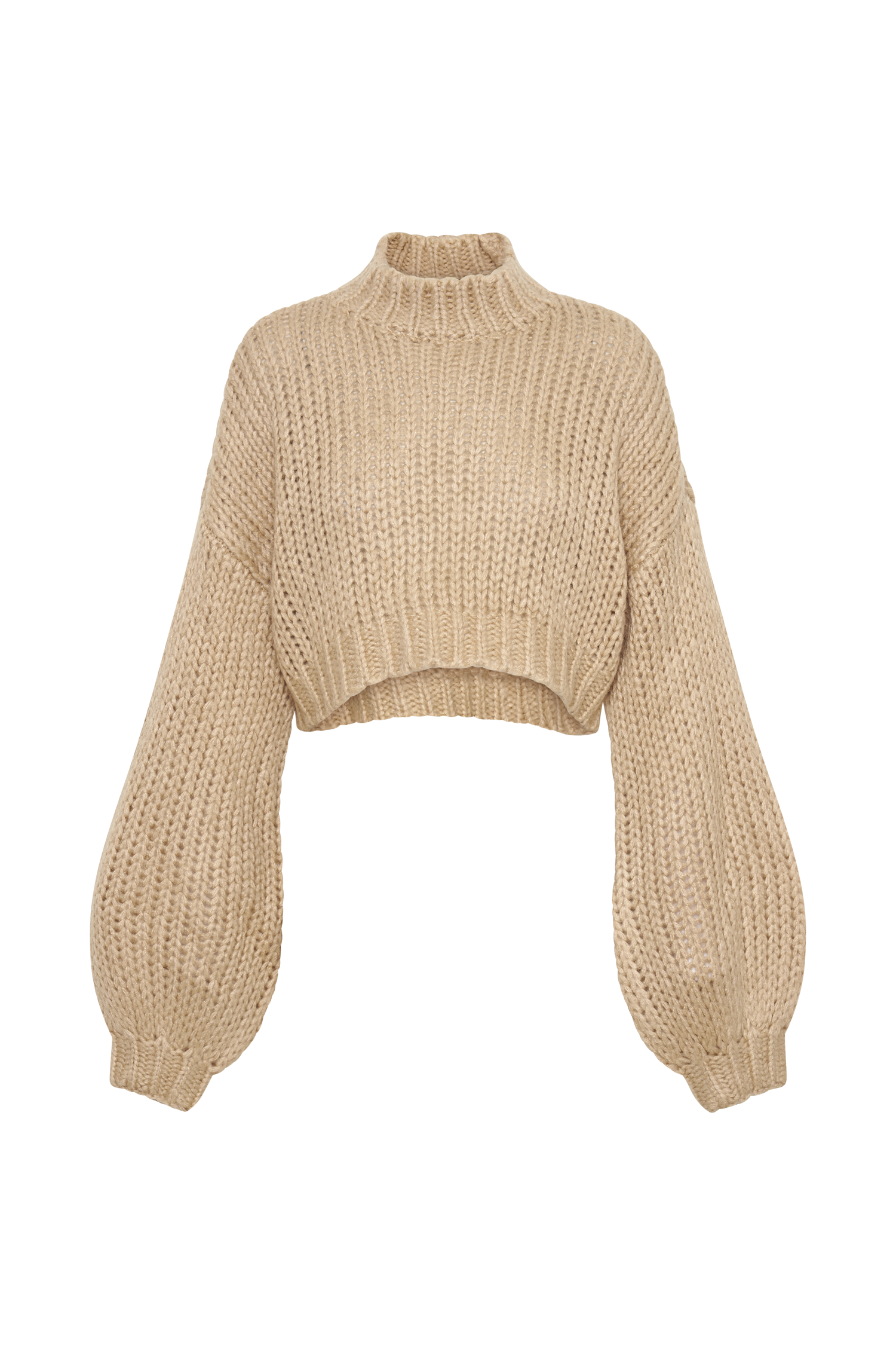 Delphine Chunky Knit Jumper - Taupe