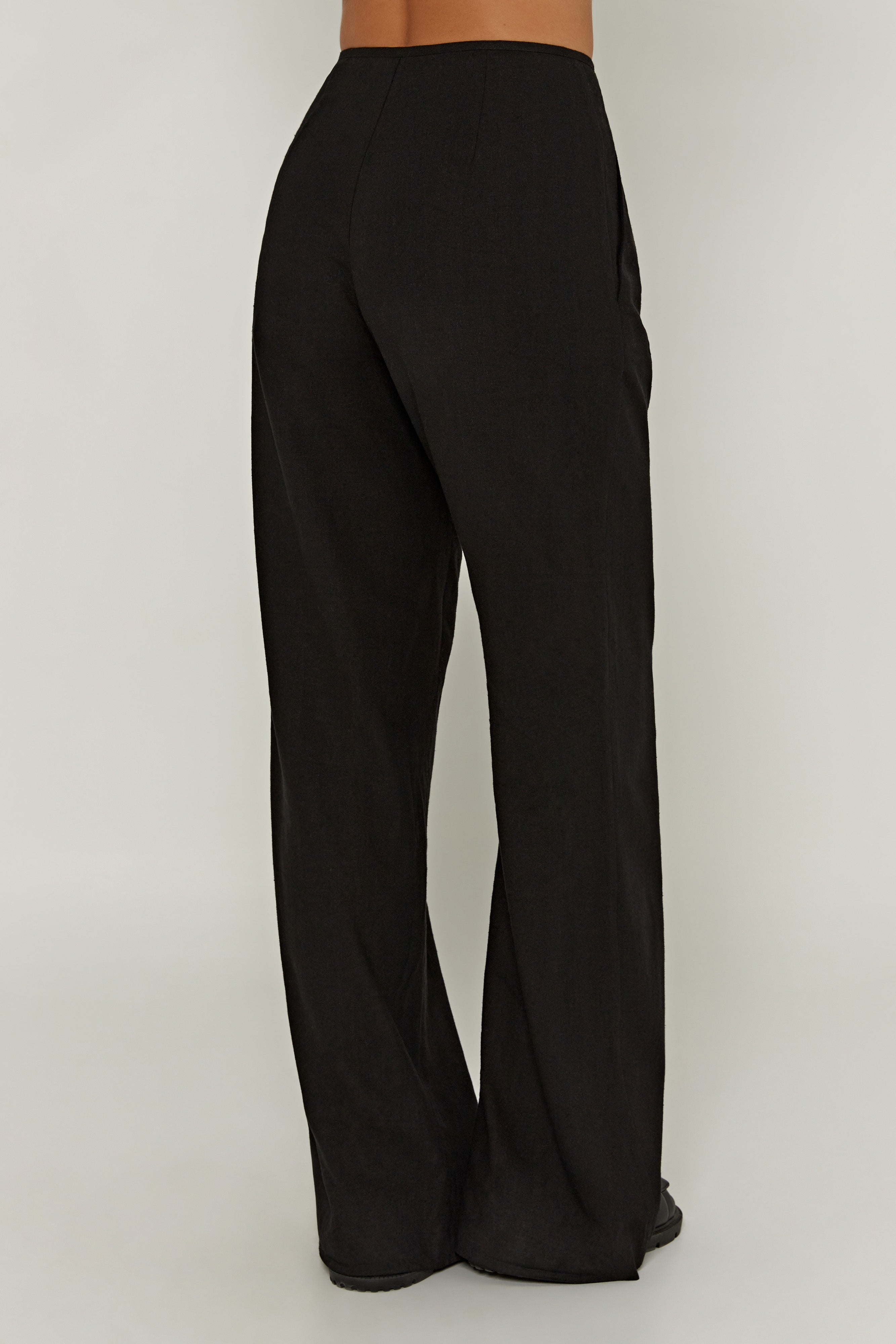 Adina Linen Pant - Black