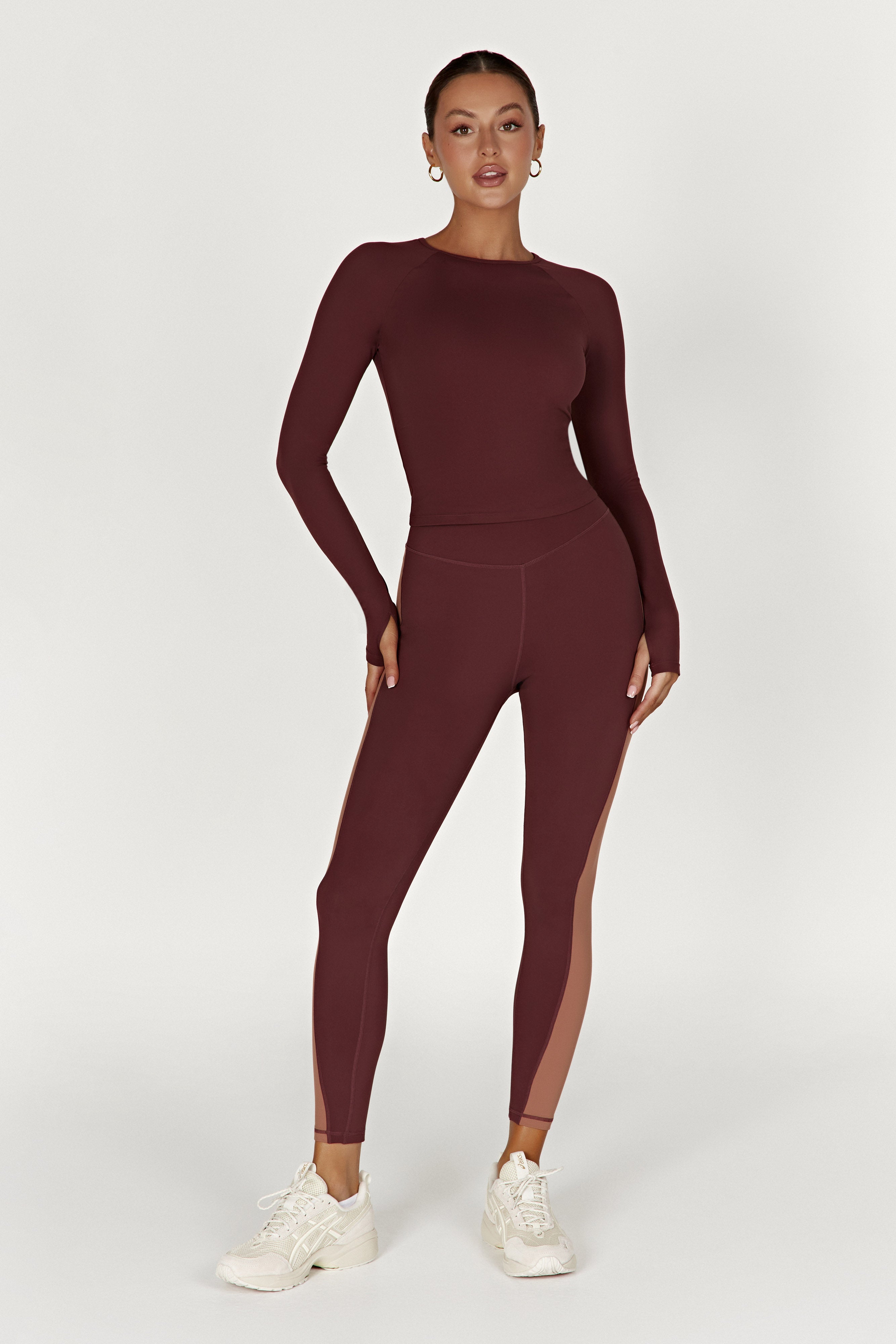 Venus Long Sleeve Top - Mahogany