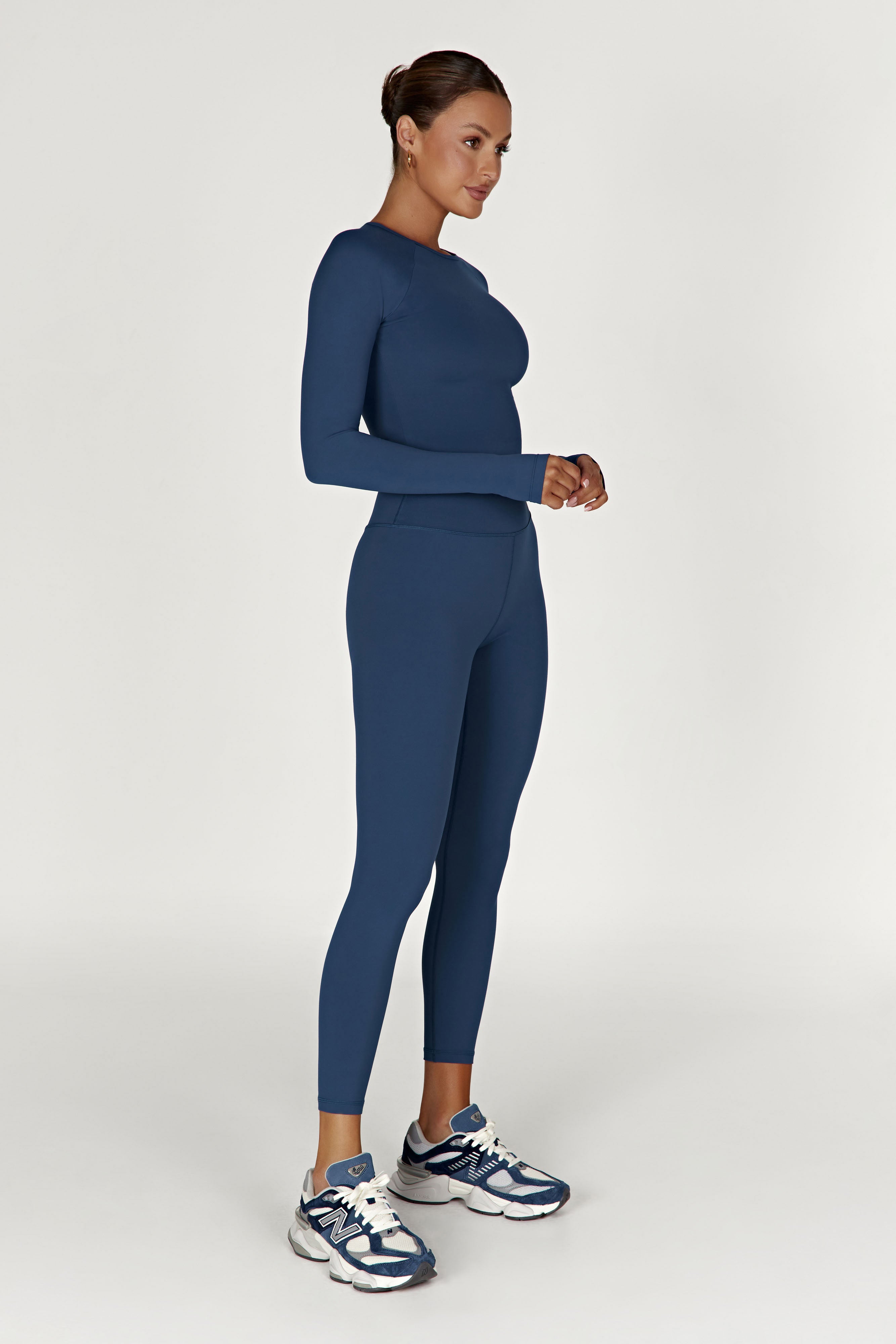 Venus Long Sleeve Top - Navy