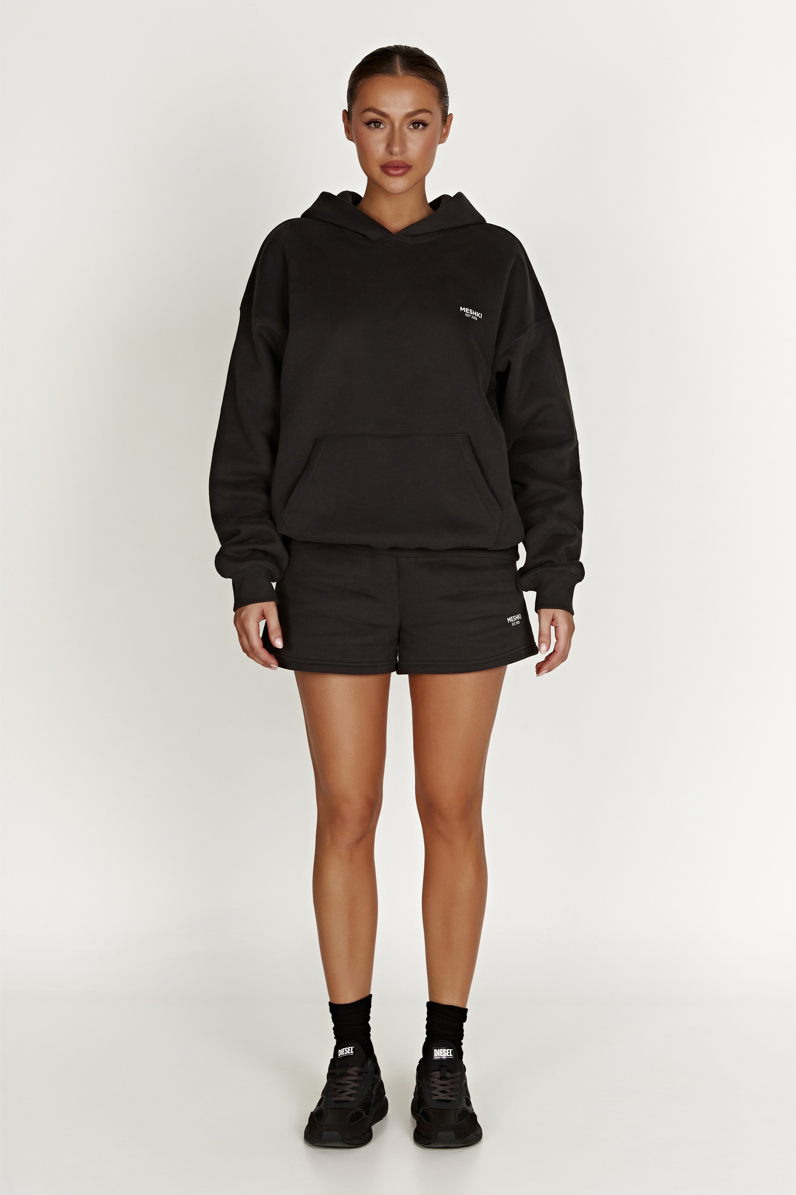 Jude Unisex Jogger Short - Dusk Black