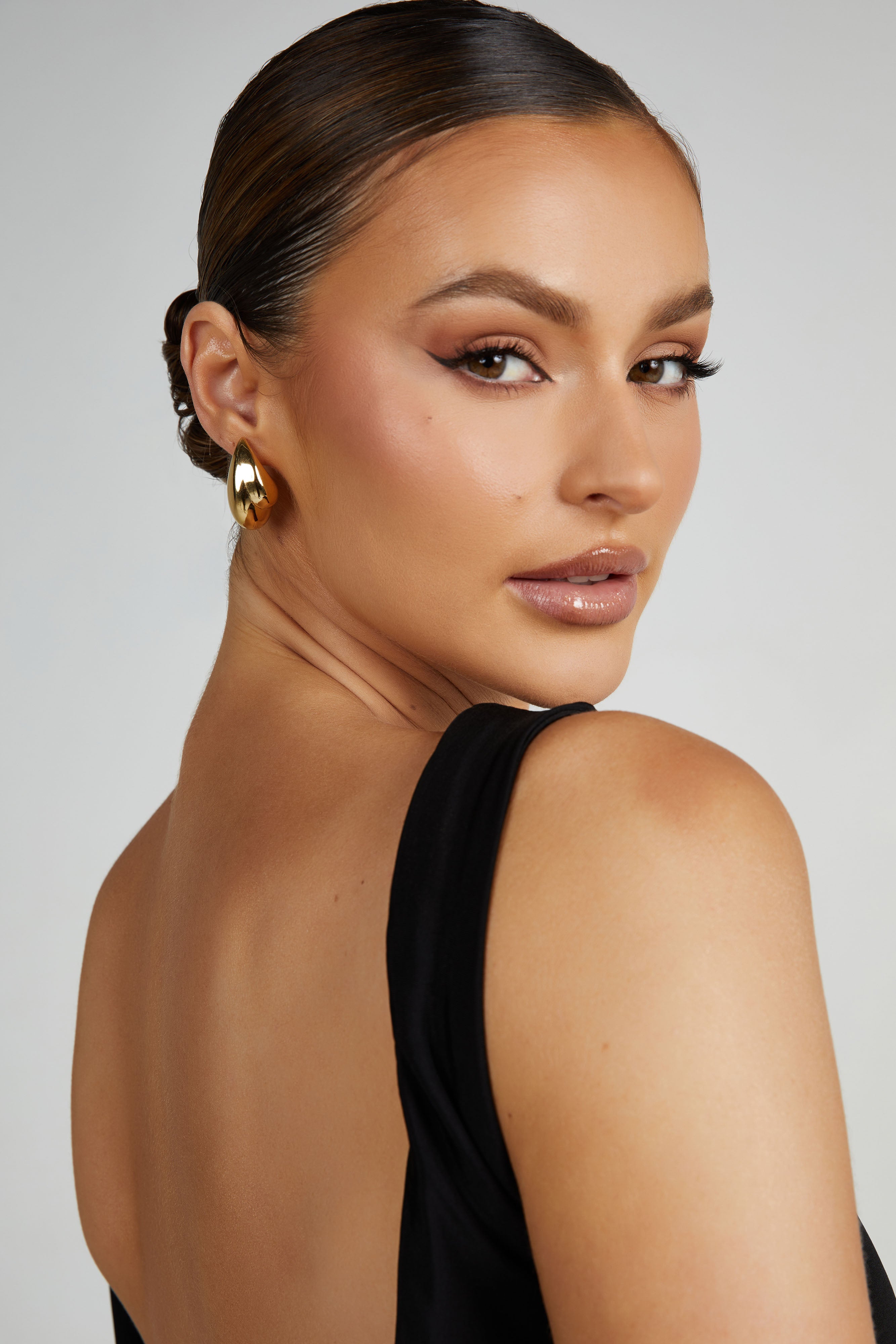 Zadie Double Teardrop Earrings - Gold