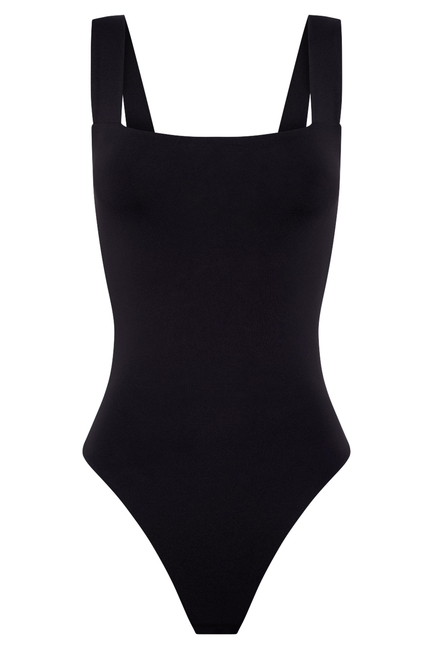 Carrie Thick Strap Bodysuit - Black