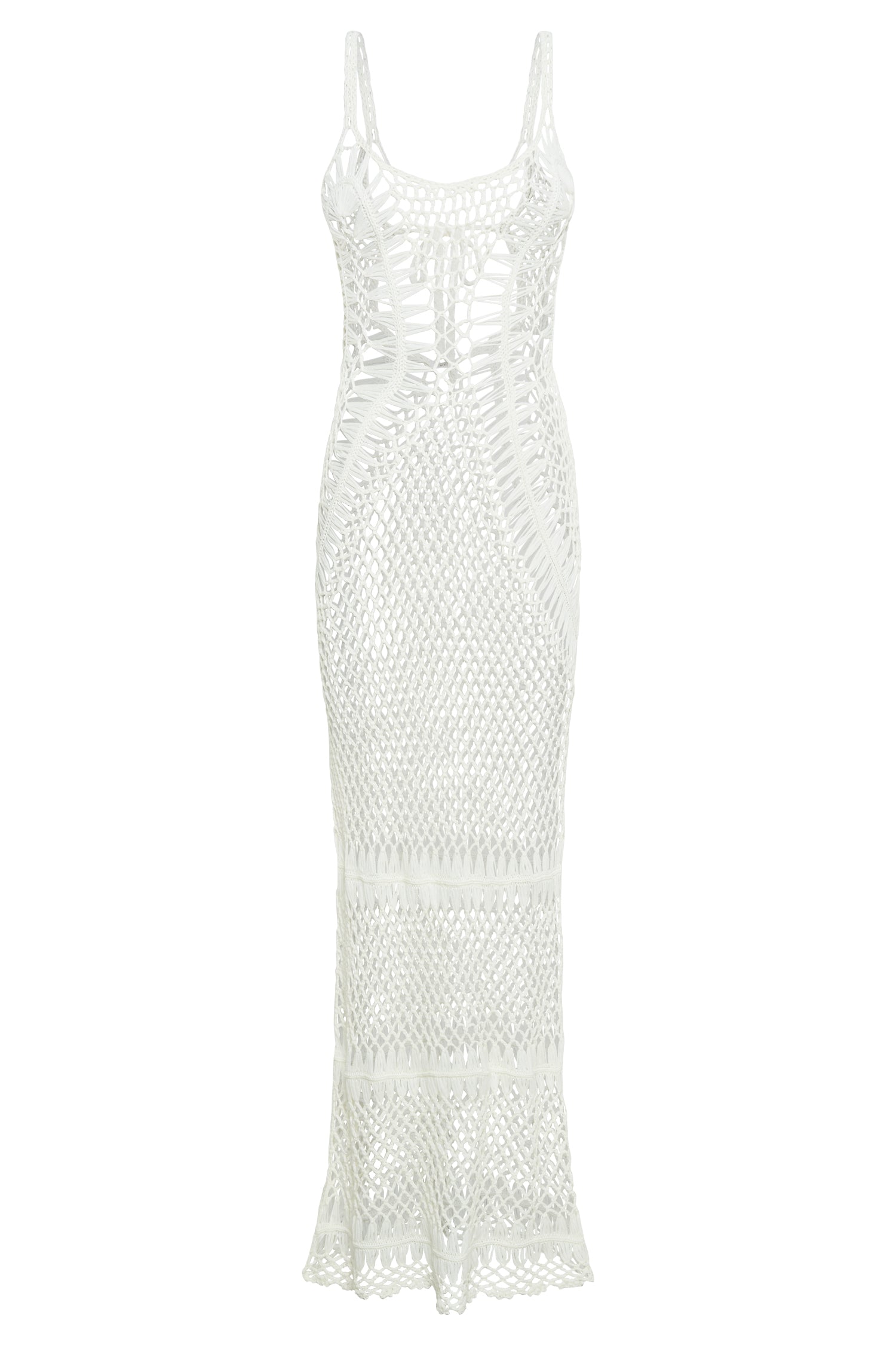 Josephine Crochet Maxi Dress - White
