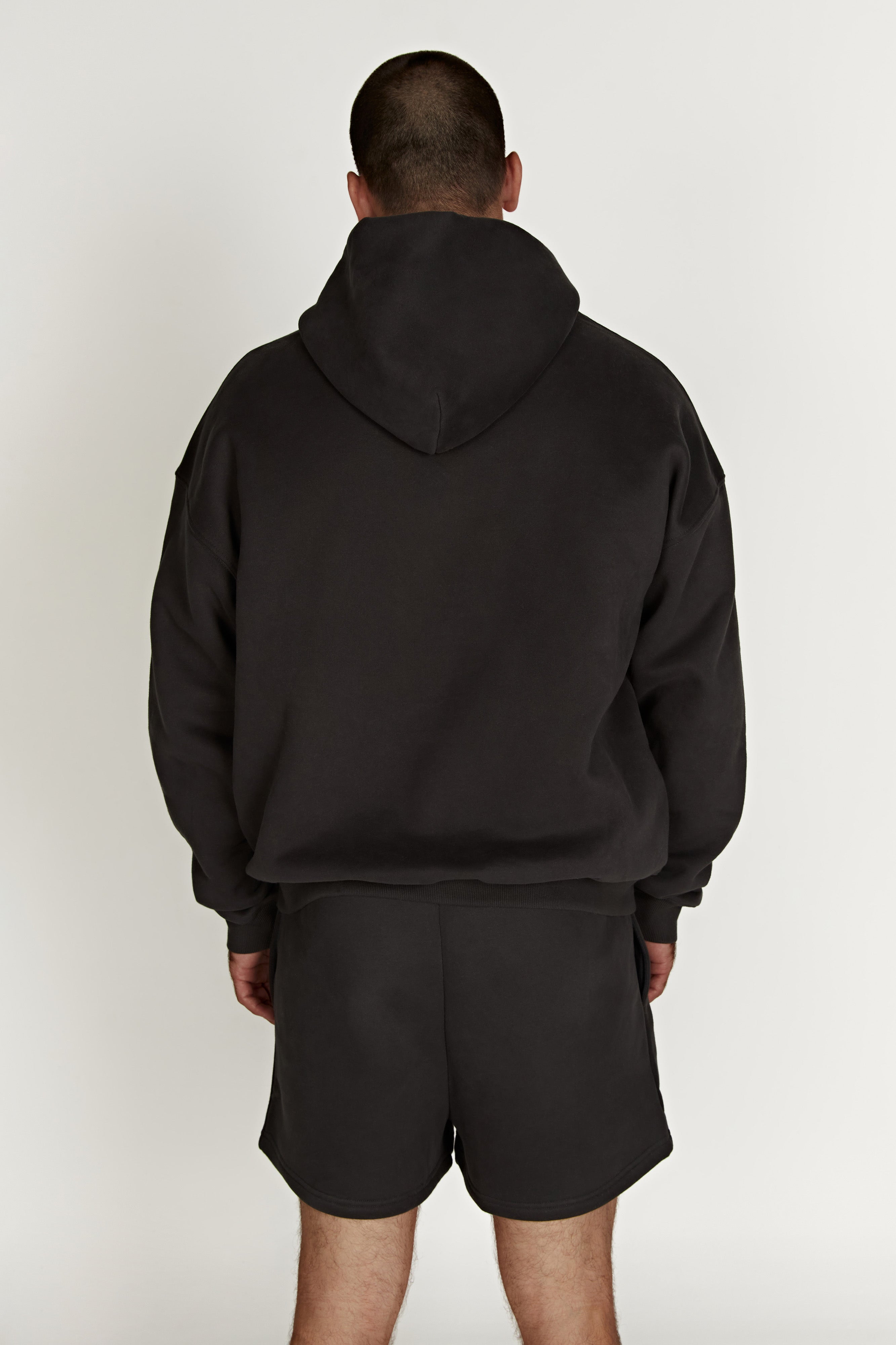 Bernie Oversized Unisex Hoodie - Dusk Black