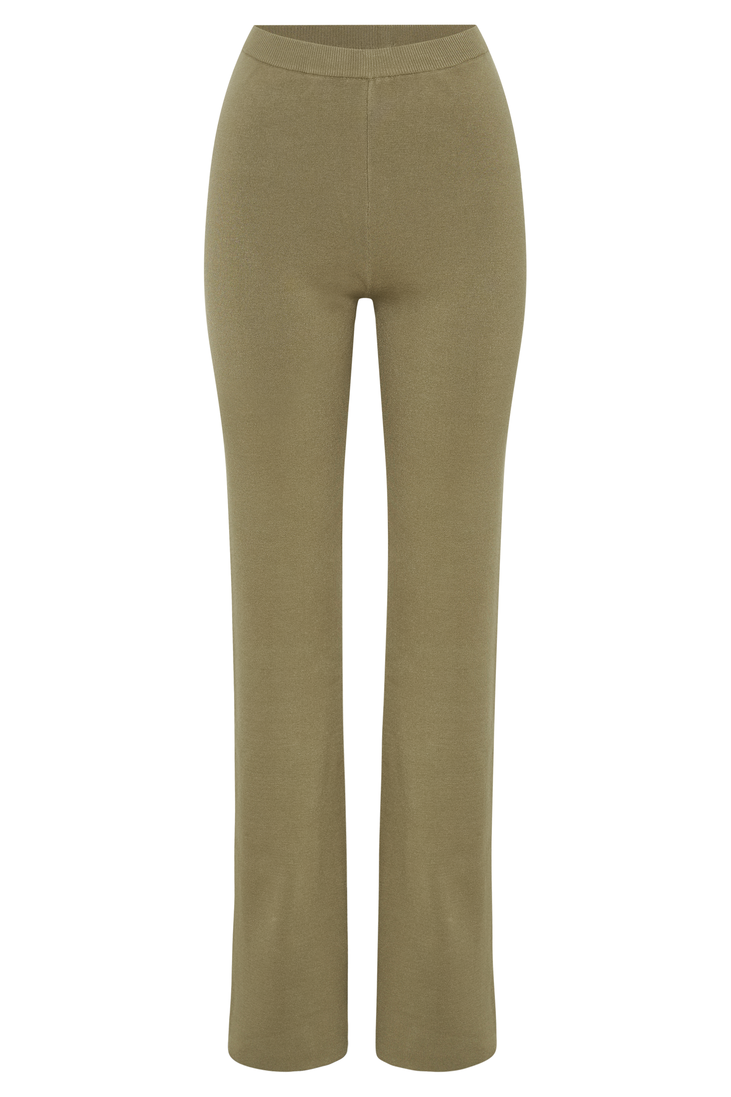 Rosetta Flare Knit Pants - Olive
