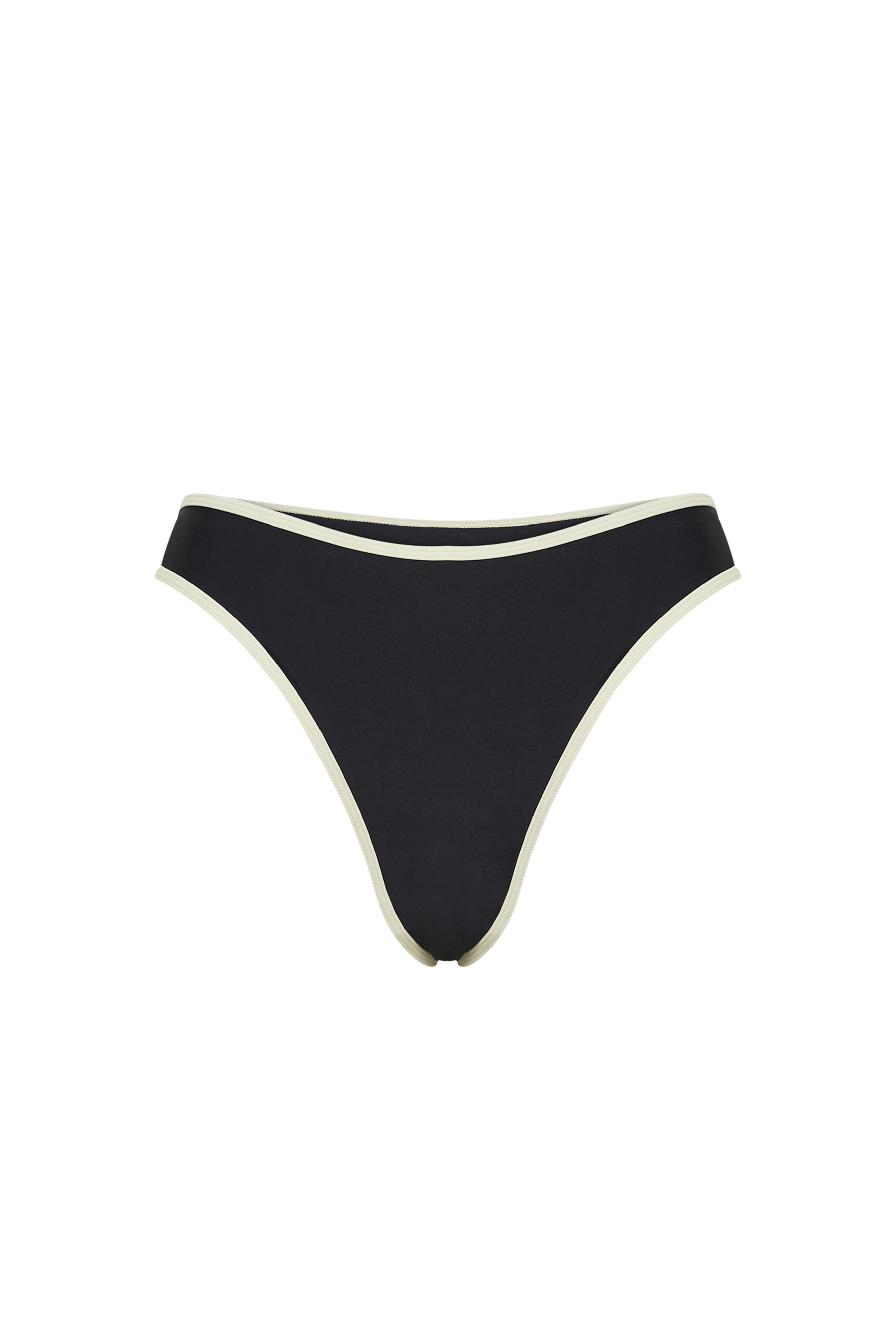 Leandra Recycled Contrast Bikini Bottom - Black
