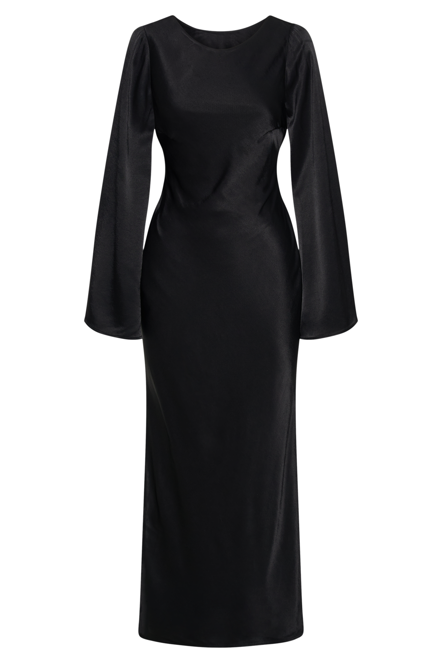 Fernanda Long Sleeve Maxi Dress - Black