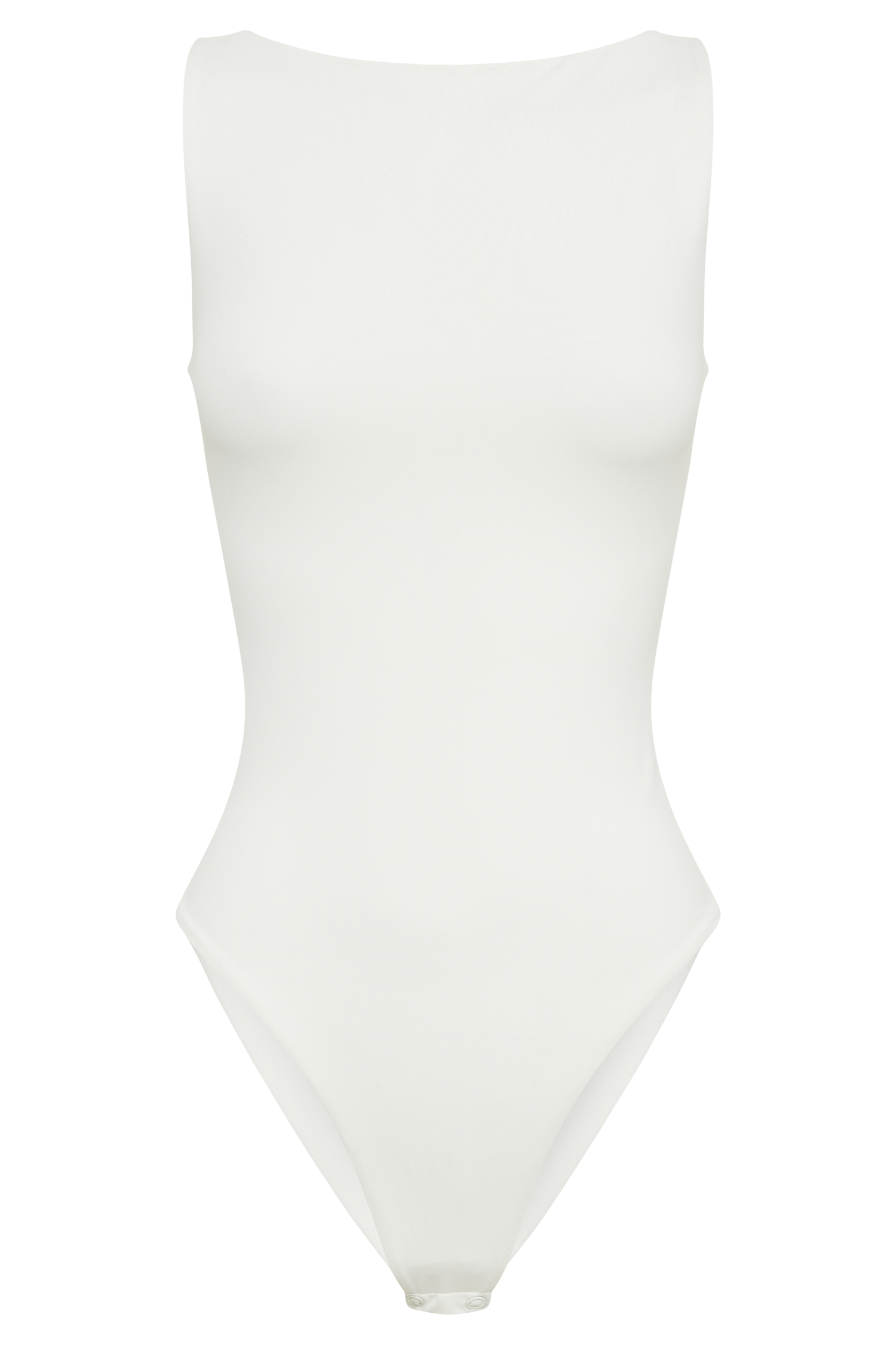 Fiona Recycled Nylon Low Back Bodysuit - White