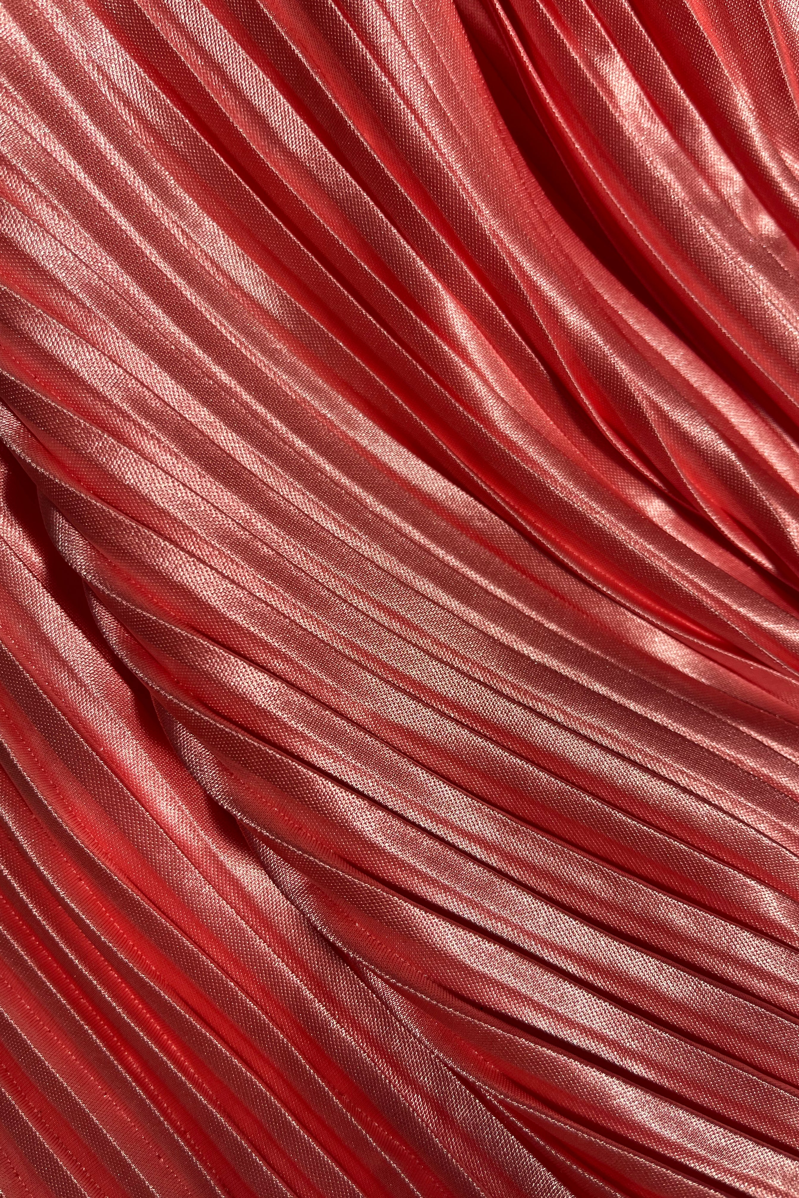 Darya Pleated Mini Halter Dress - Rosewater