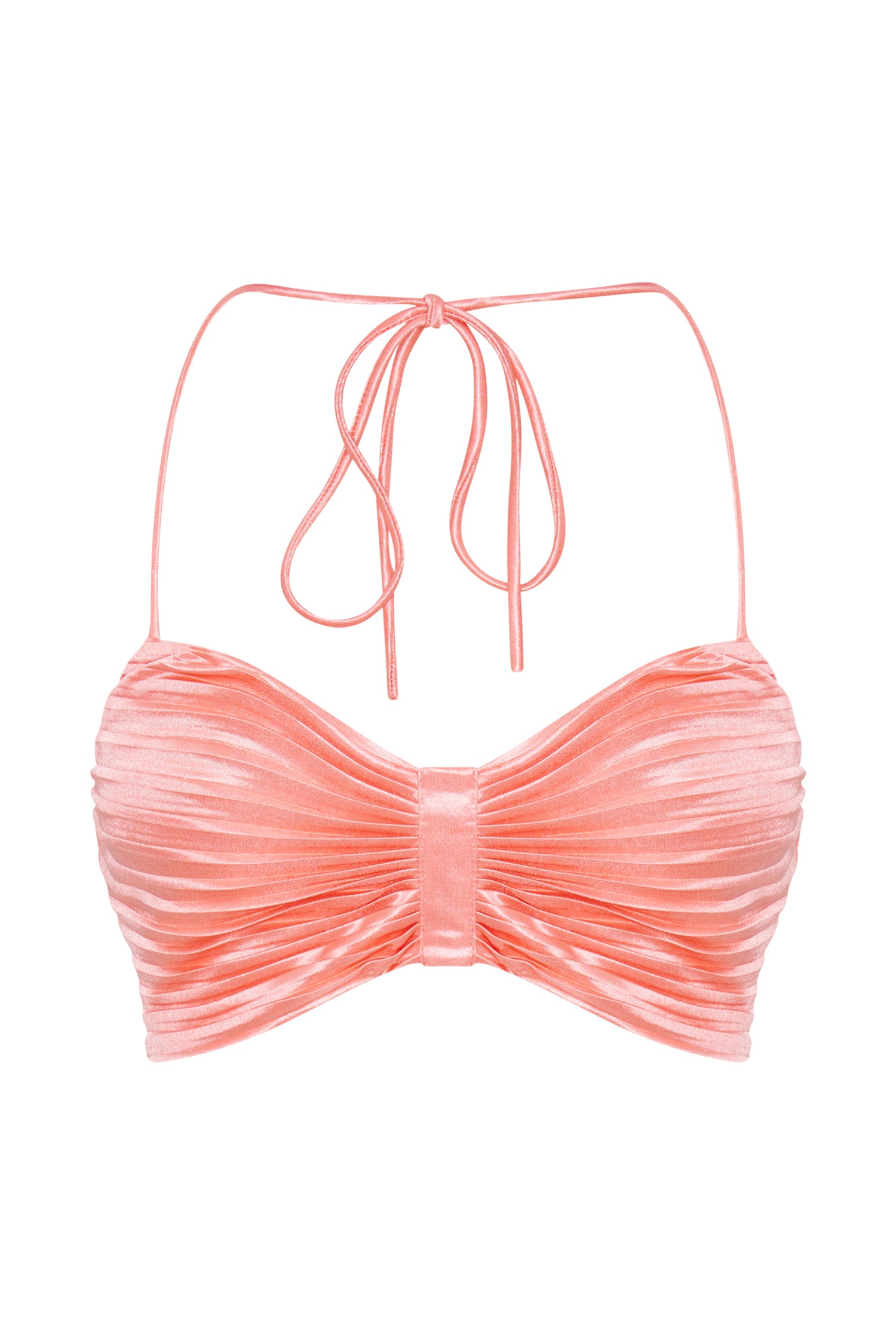 Shirin Pleated Halter Top - Rosewater