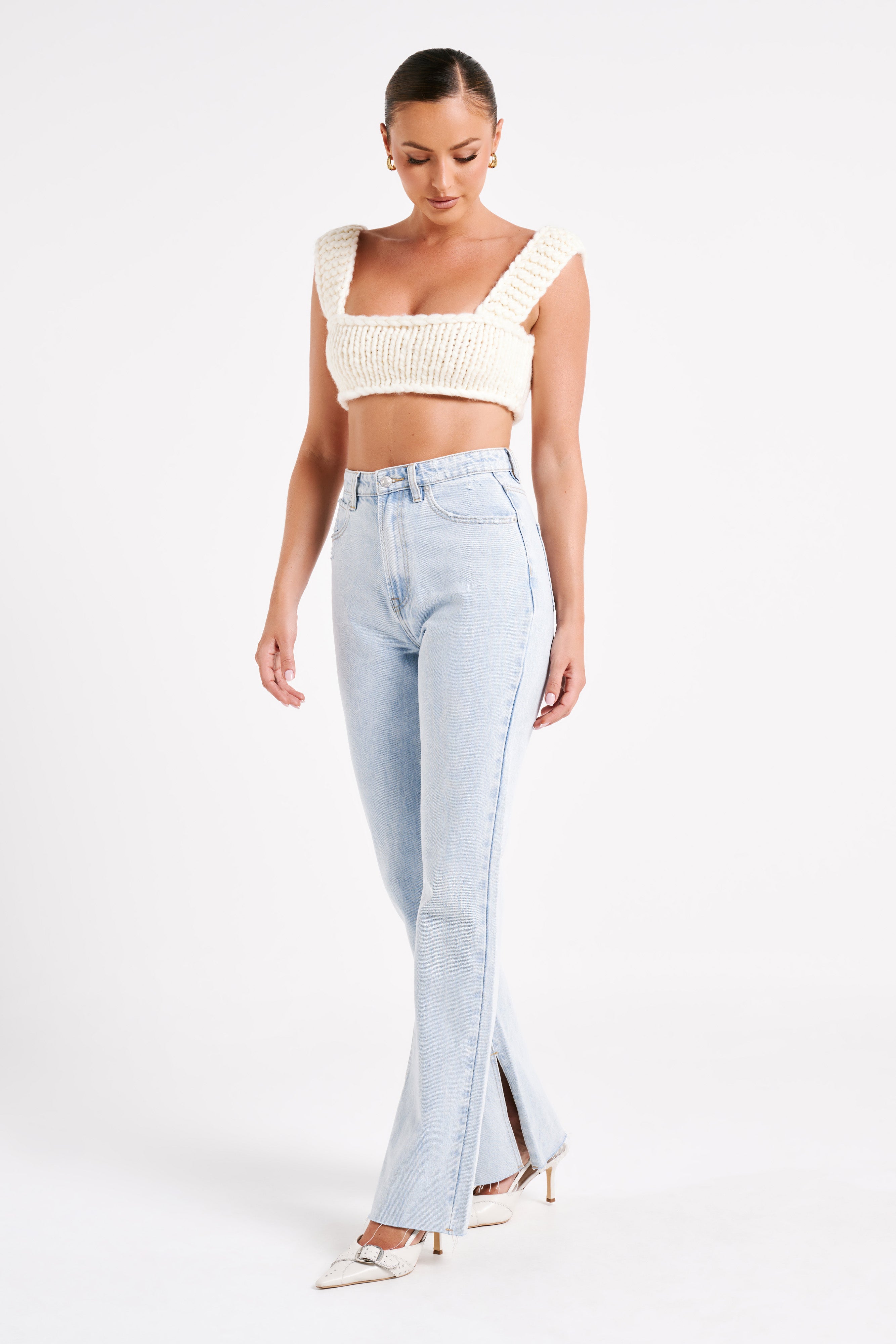 Ninetta Knit Bralette - Ivory