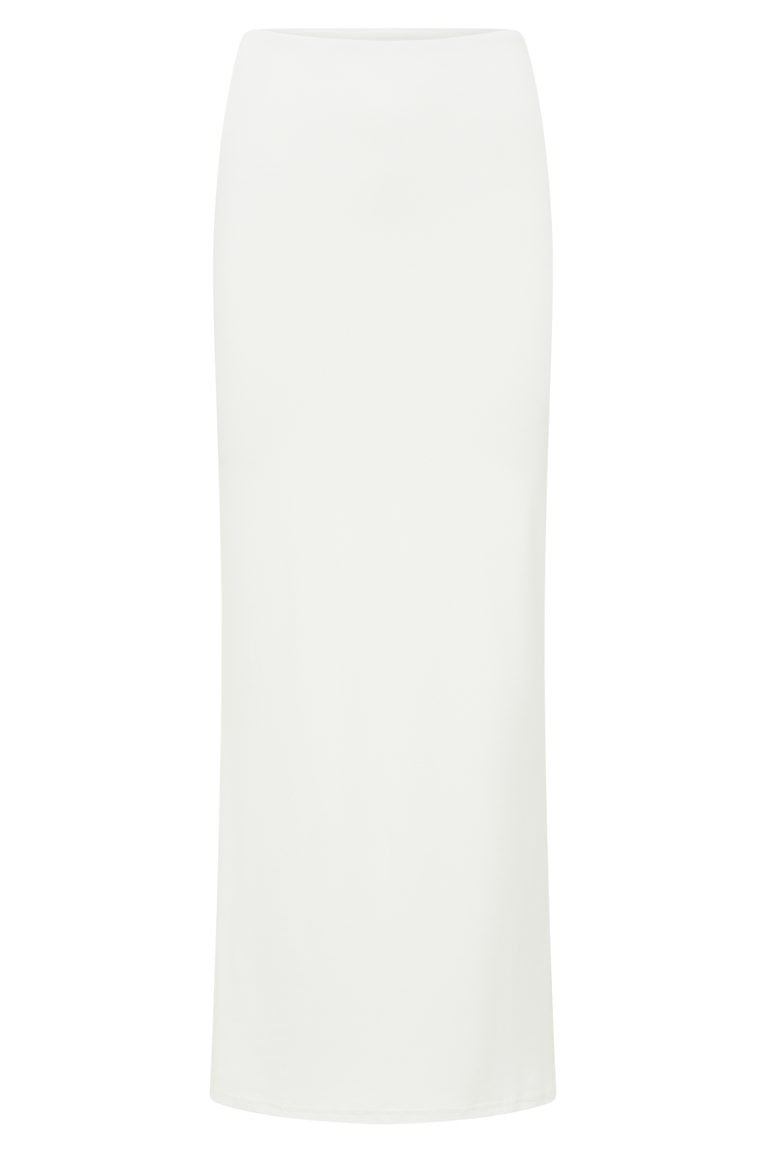 Olympia Recycled Nylon Fishtail Maxi Skirt - White