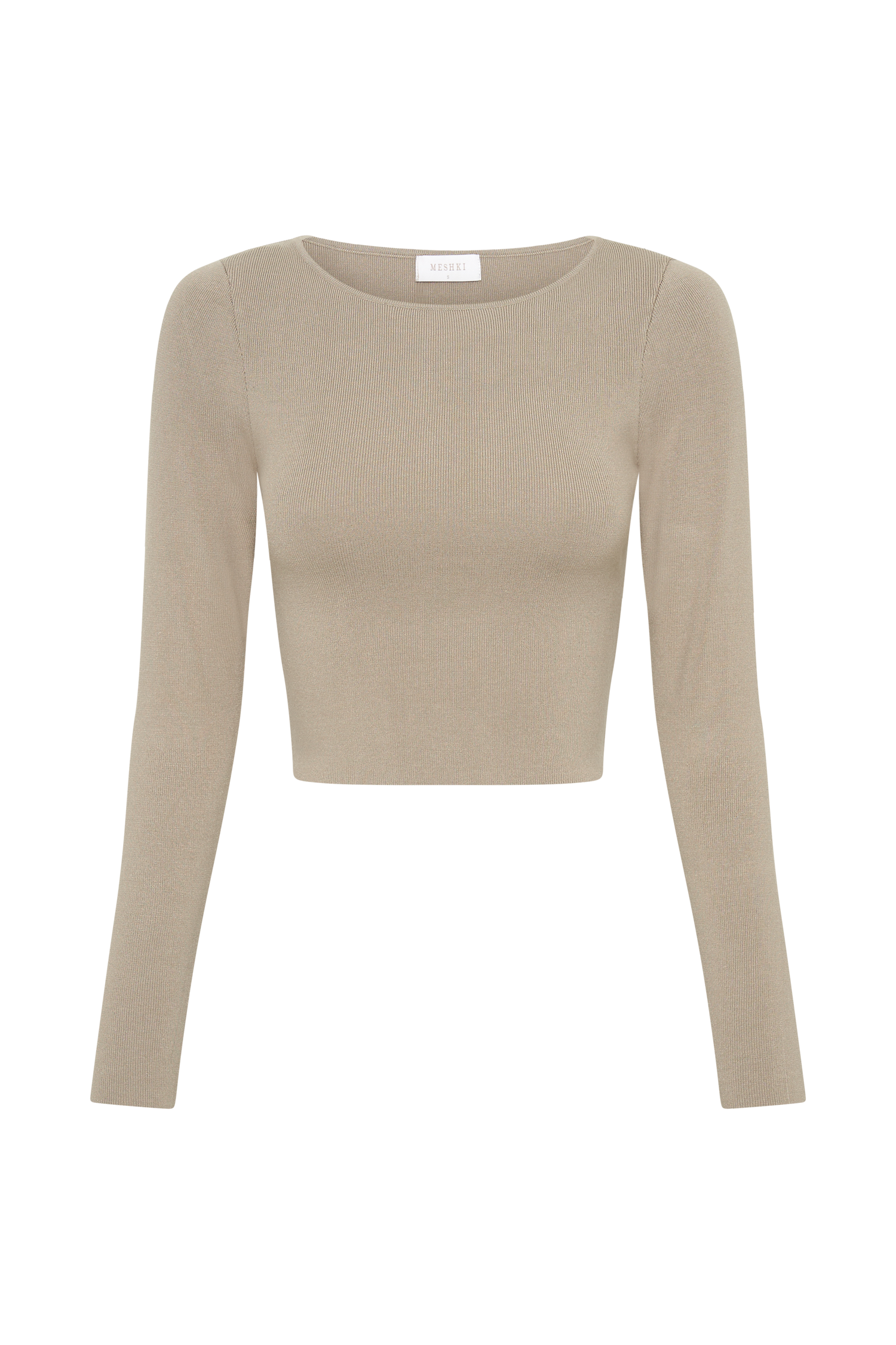 Haisley Long Sleeve Knit Top - Taupe
