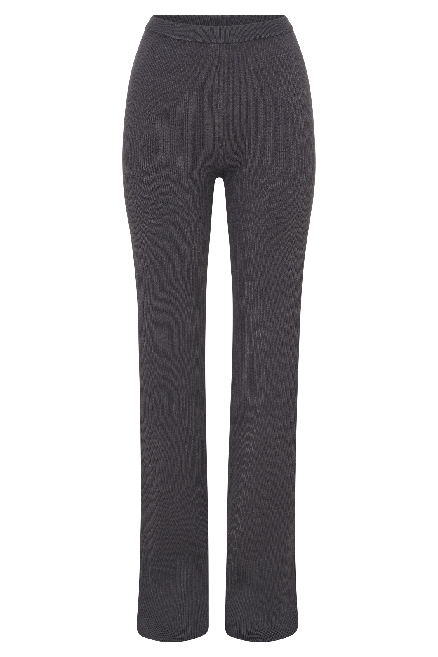 Linnie Straight Leg Knit Pant - Charcoal