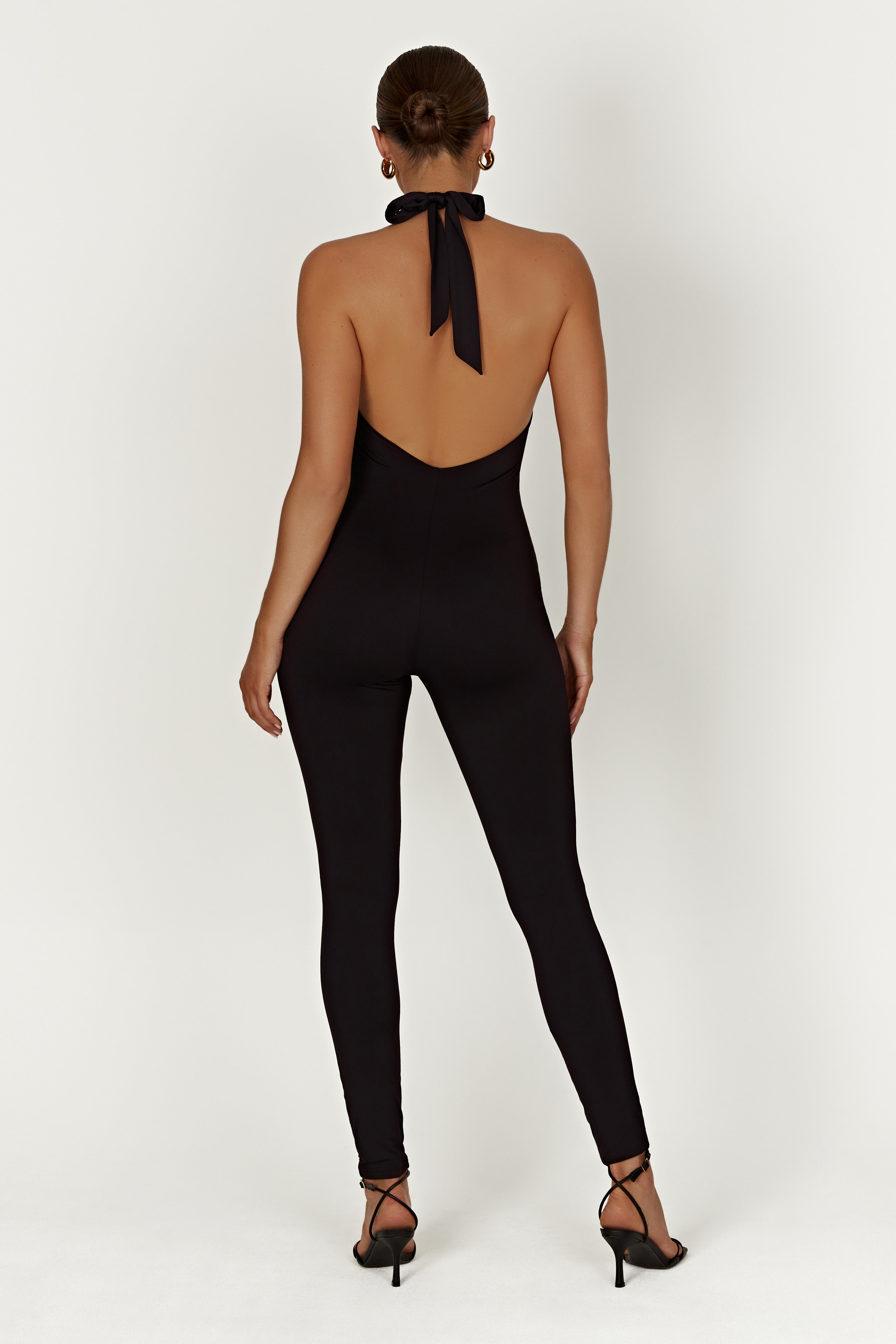 Gigi Recycled Nylon Catsuit - Black