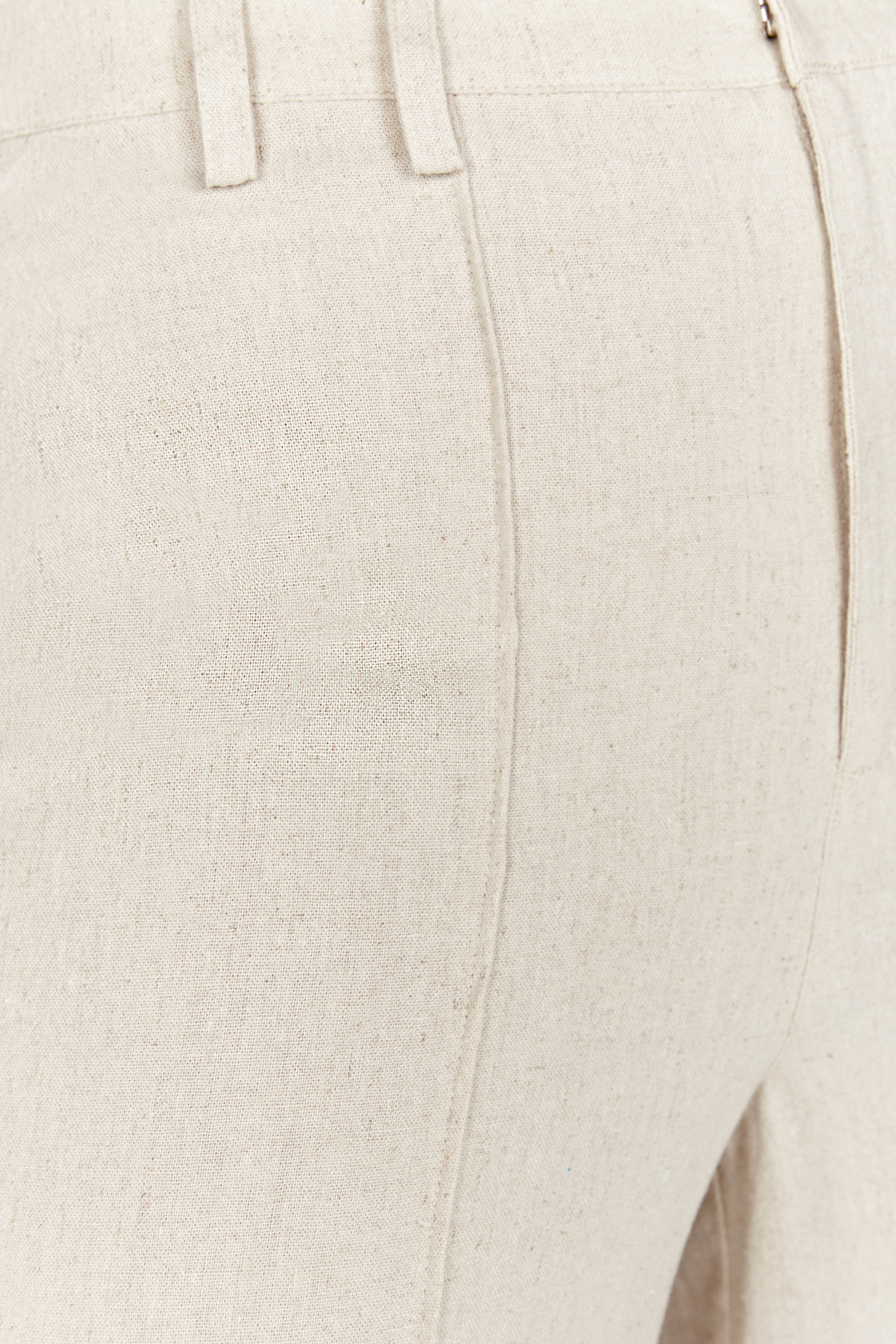 Julie Wide Leg Linen Pants - Natural