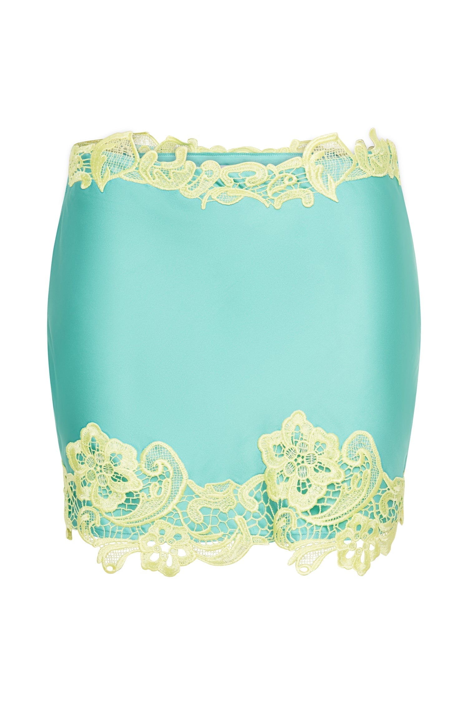 Niamh Micro Mini Skirt With Lace - Mint