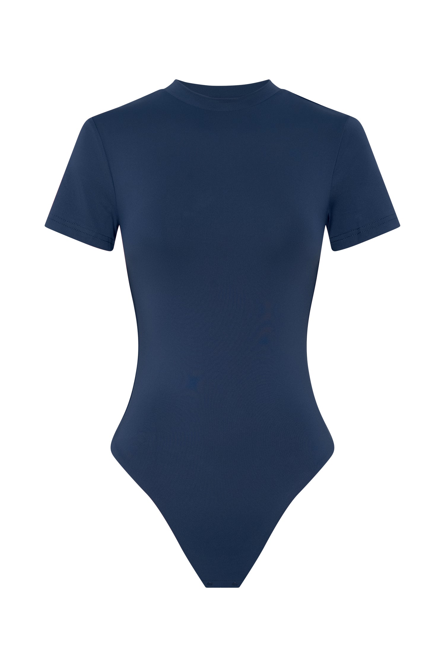 Francesca Crew Neck Short Sleeve Bodysuit - Midnight Navy