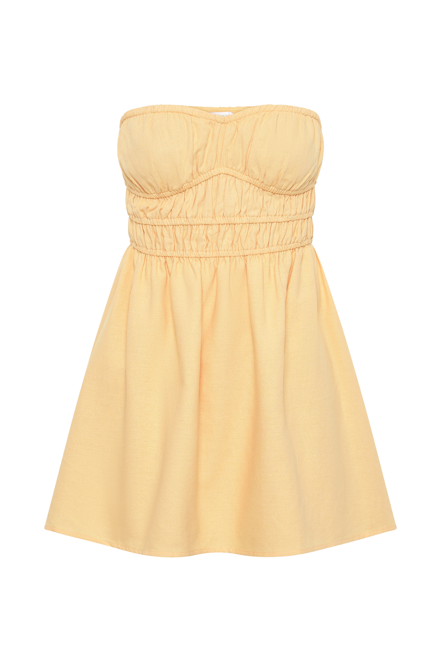 Eloise Strapless Linen Mini Dress - Mango