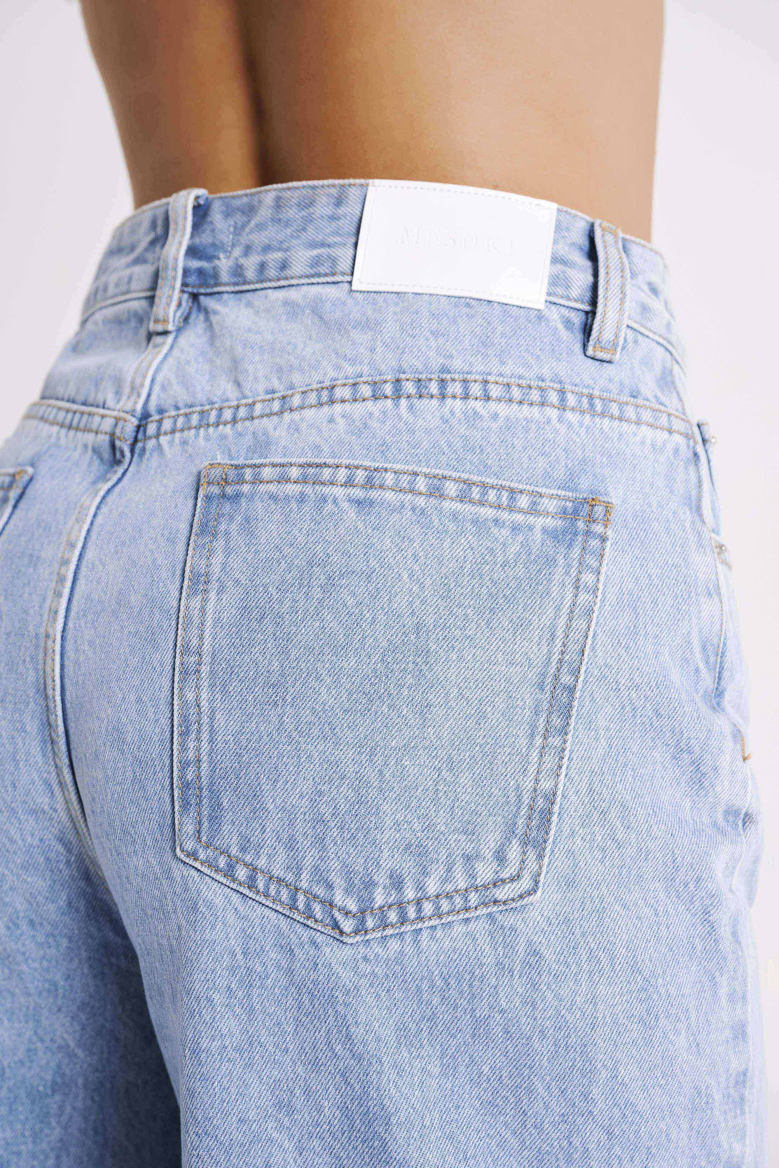 Raven Baggy Jeans - Mid Blue Wash