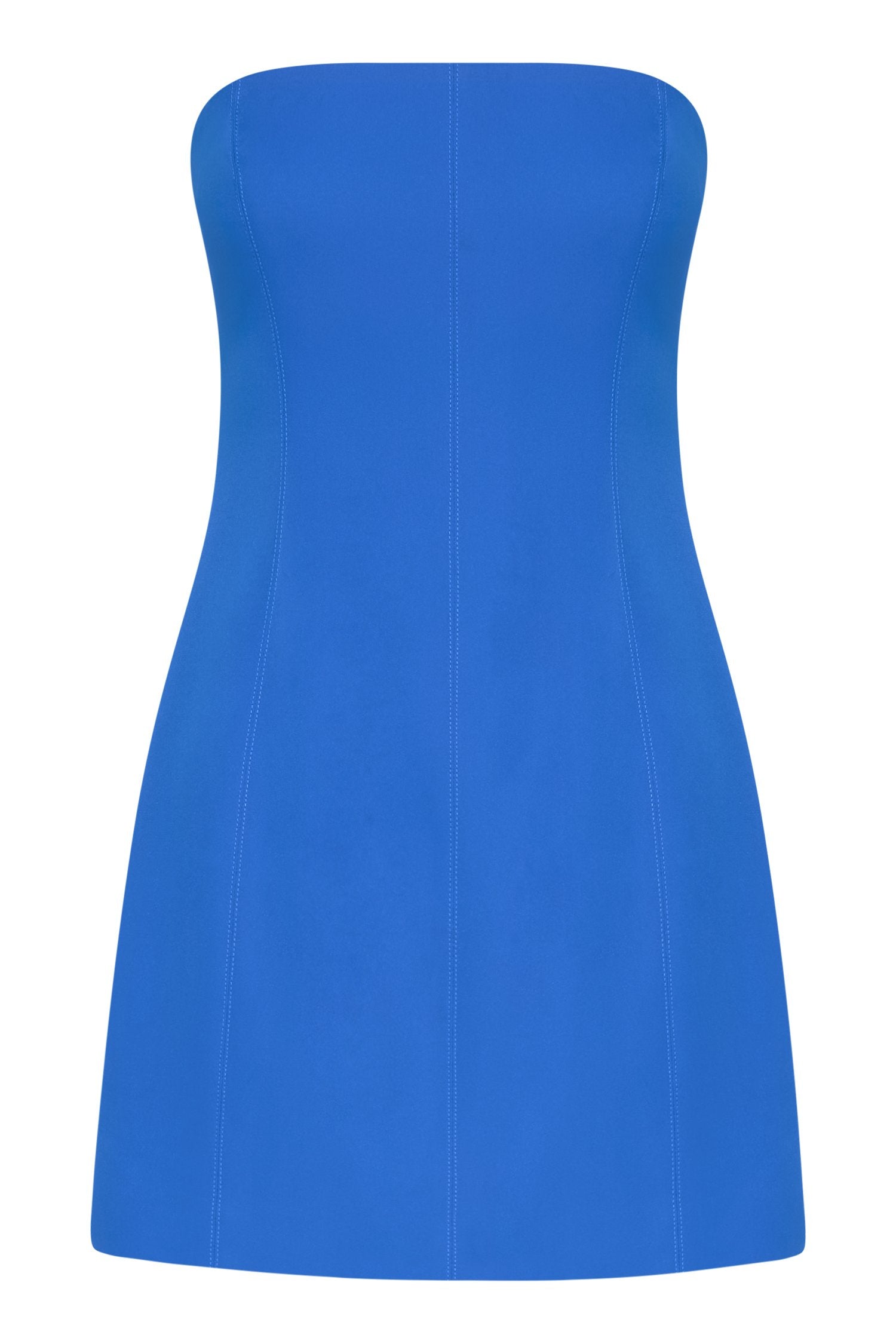 Maci Crepe Mini Dress - Cobalt Blue