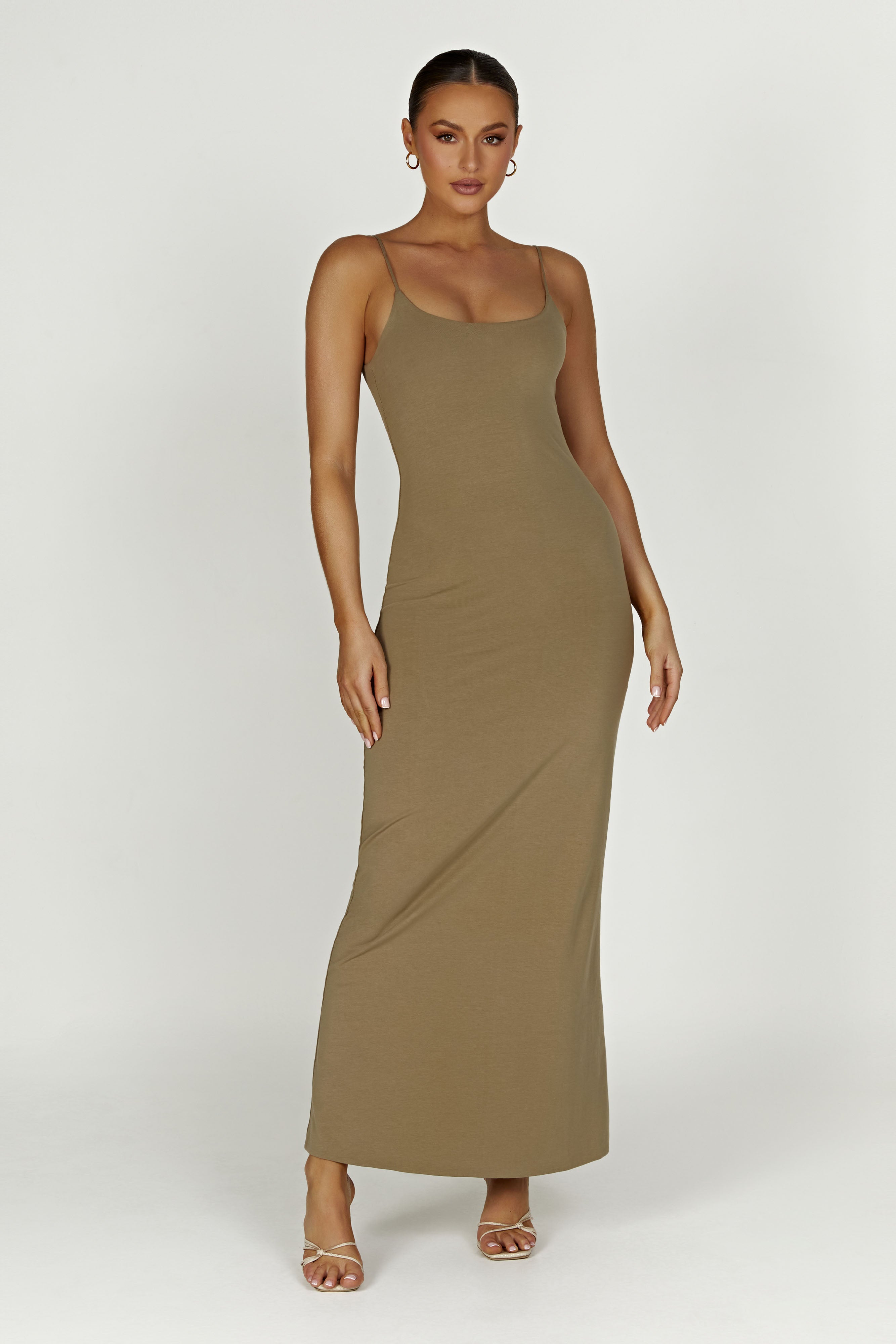 Aylani Cami Maxi Dress - Olive
