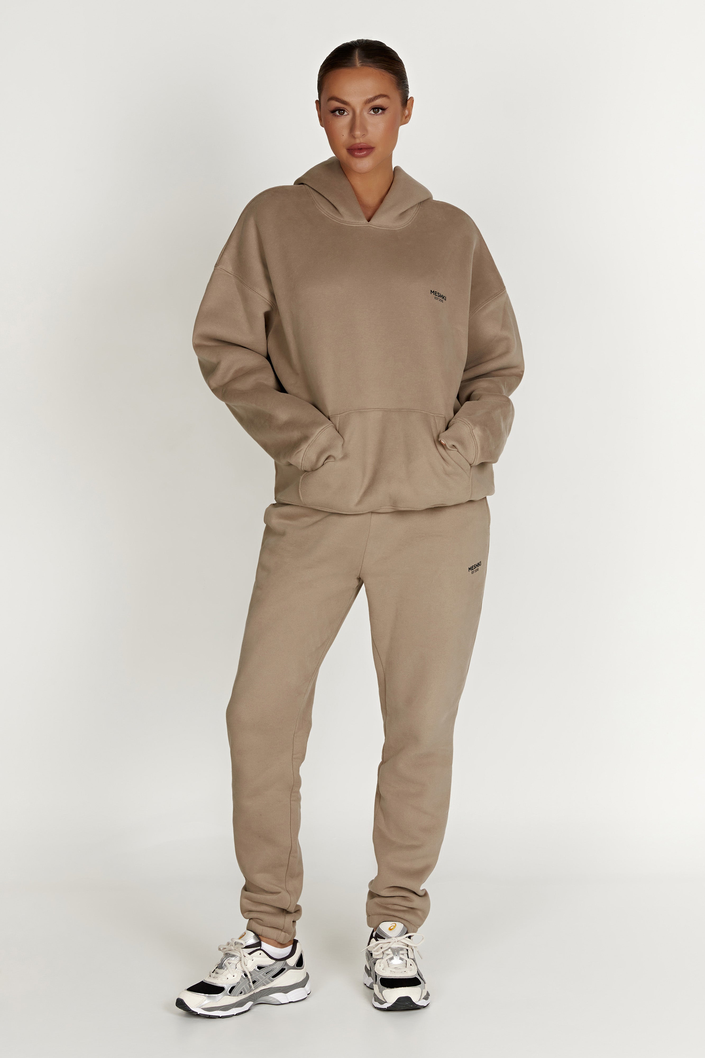 Bernie Oversized Unisex Hoodie - Cement