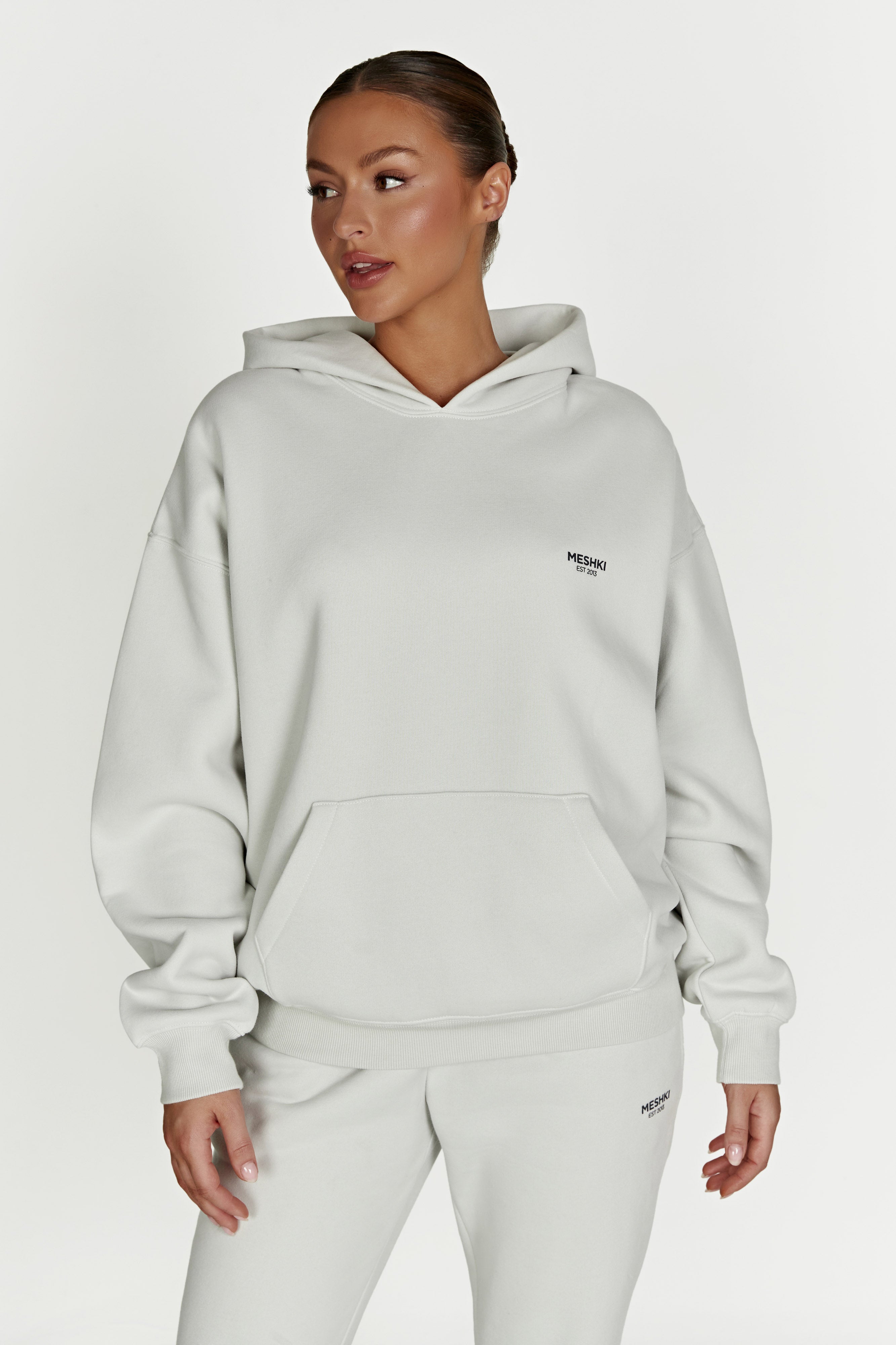 Bernie Oversized Unisex Hoodie - Smoke Grey