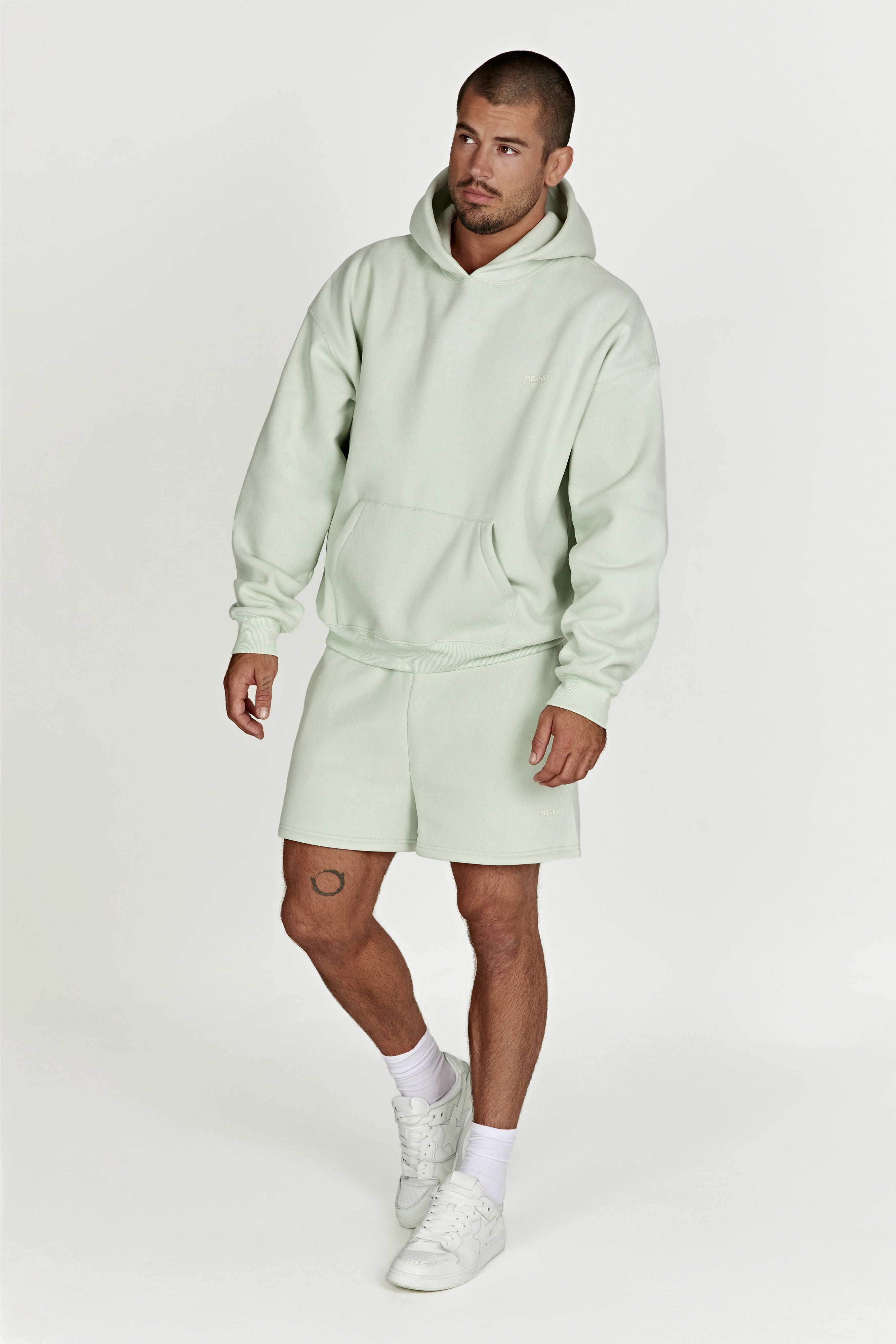 Jude Unisex Jogger Short - Light Sage