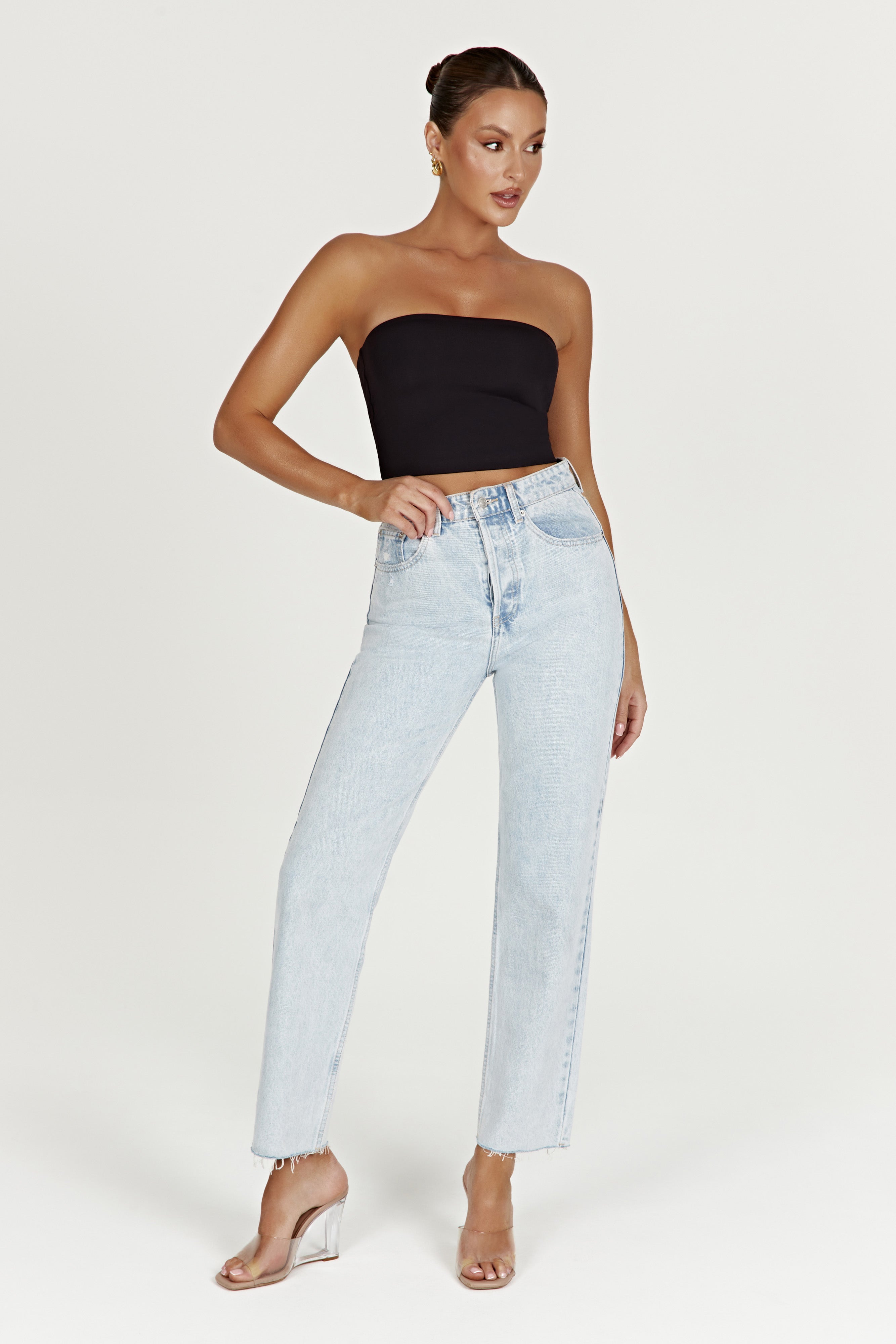 Tina Mom Jean - Light Blue