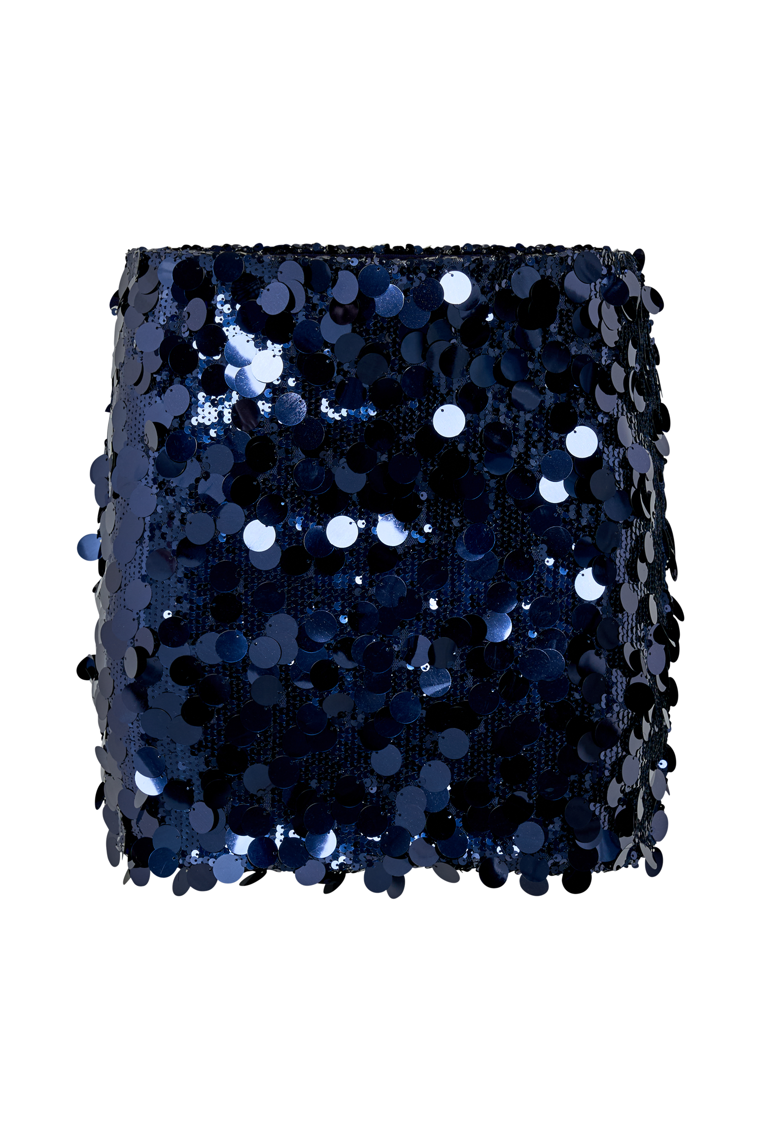 Dinah Sequin Low Rise Mini Skirt - Midnight Navy