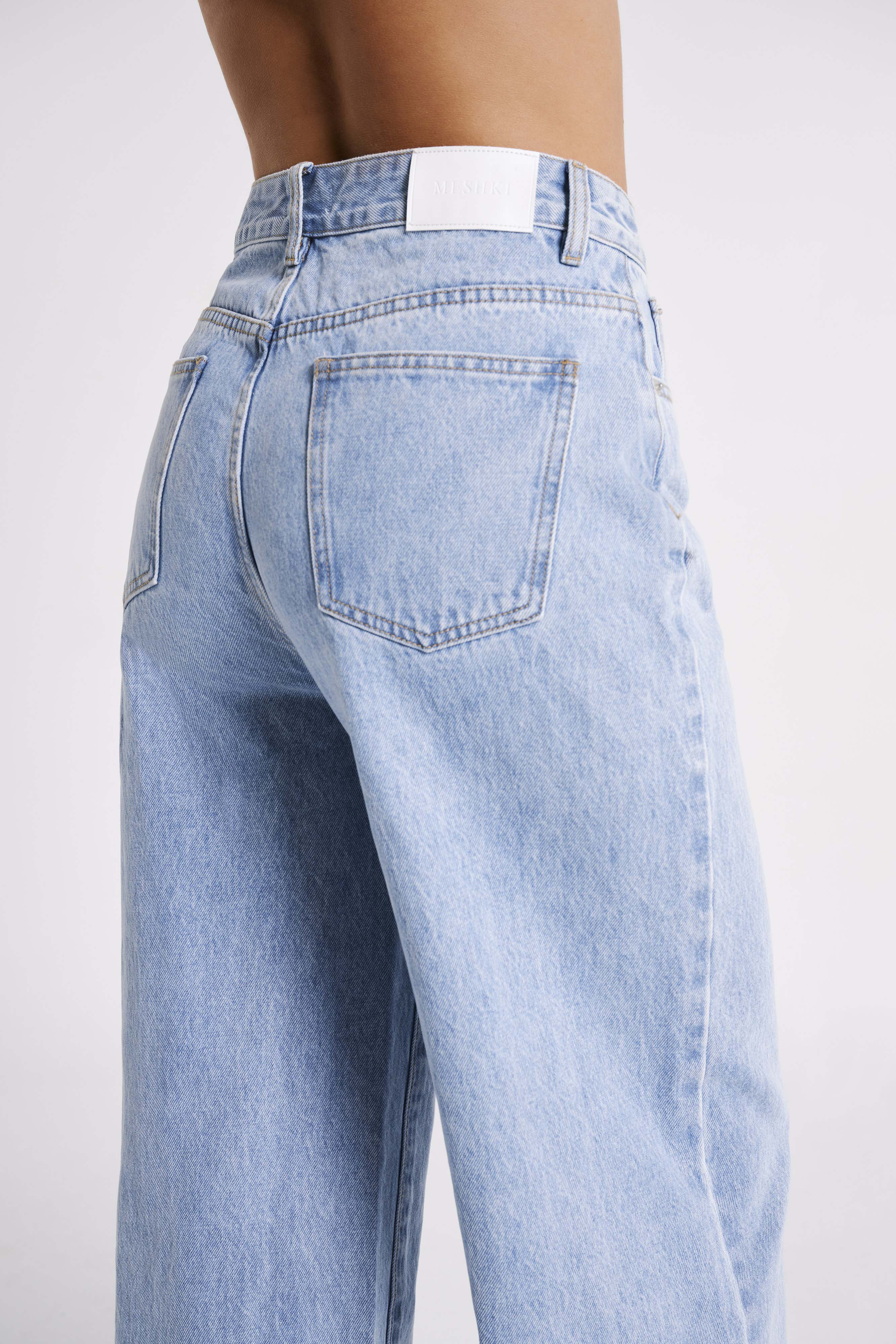 Raven Baggy Jeans - Mid Blue Wash