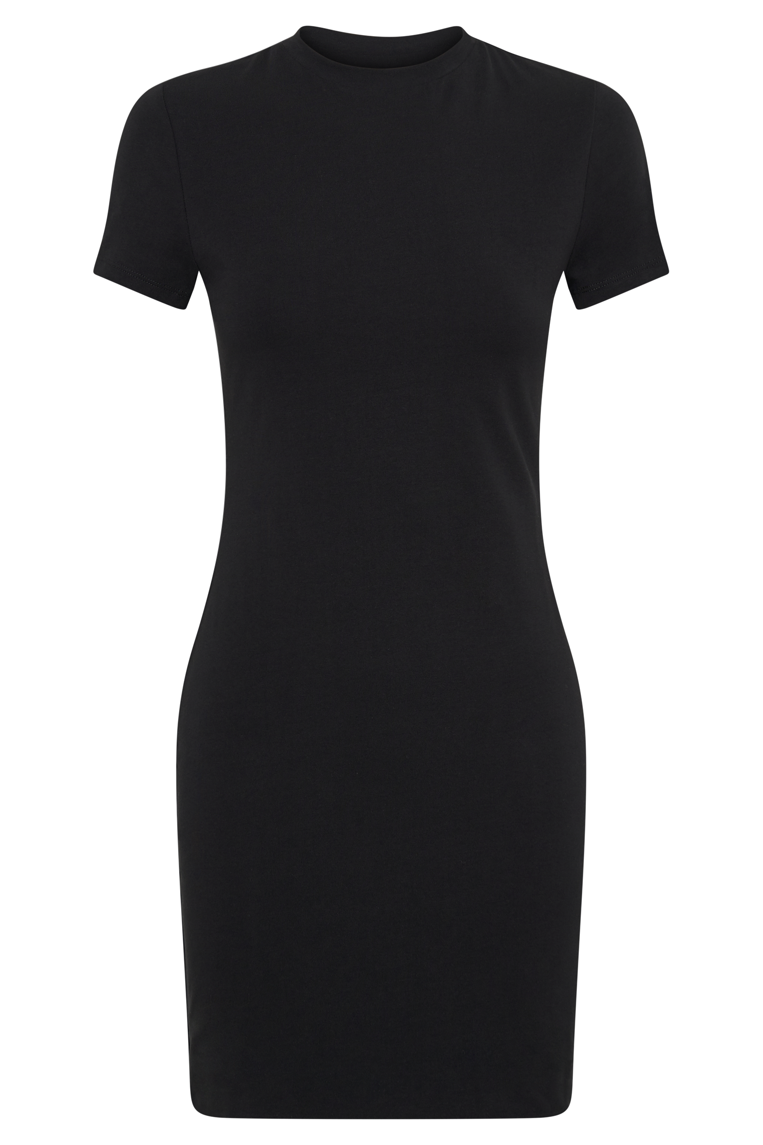 Halston Short Sleeve Mini Dress - Black