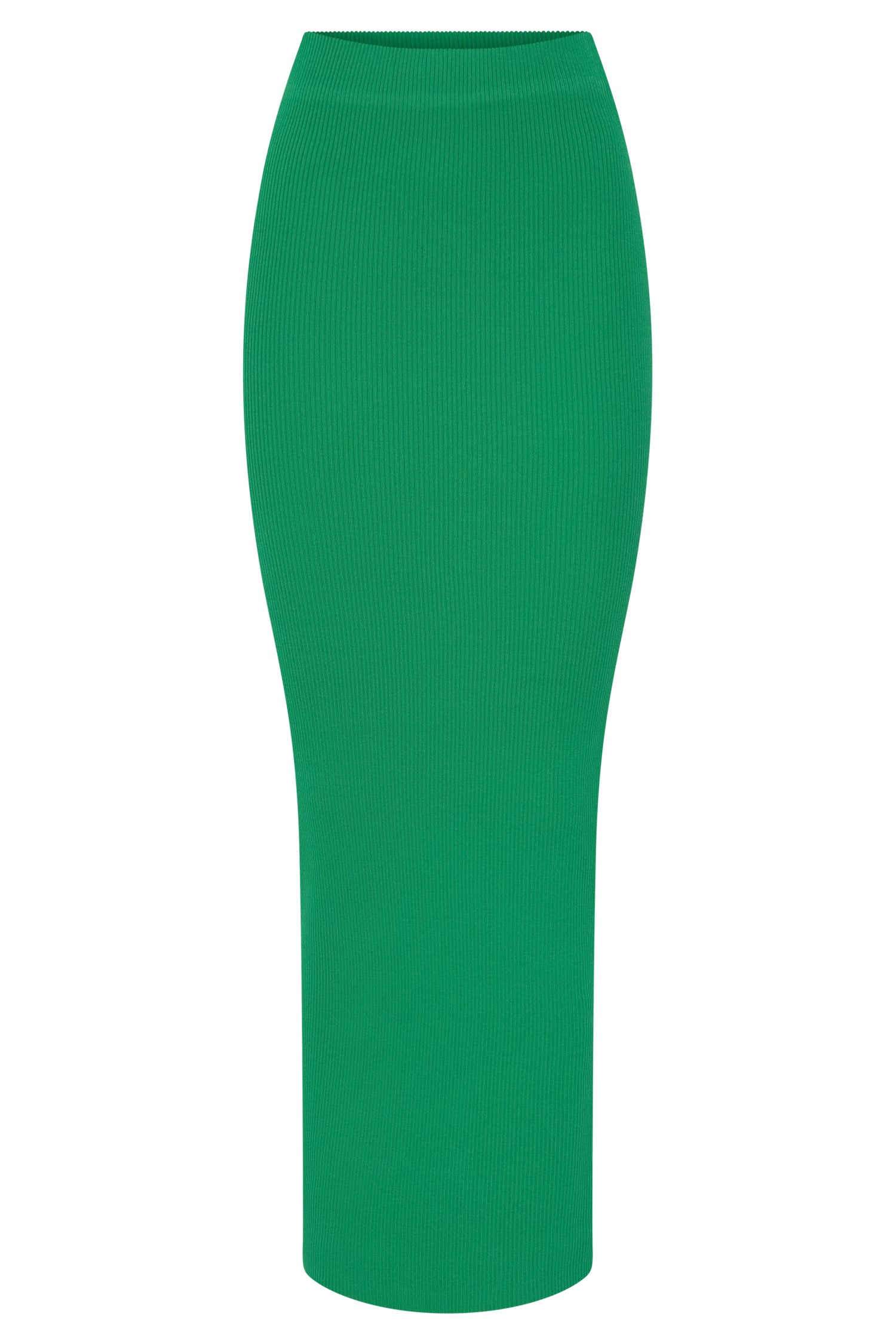 Kaesha Split Maxi Knitted Skirt - Green