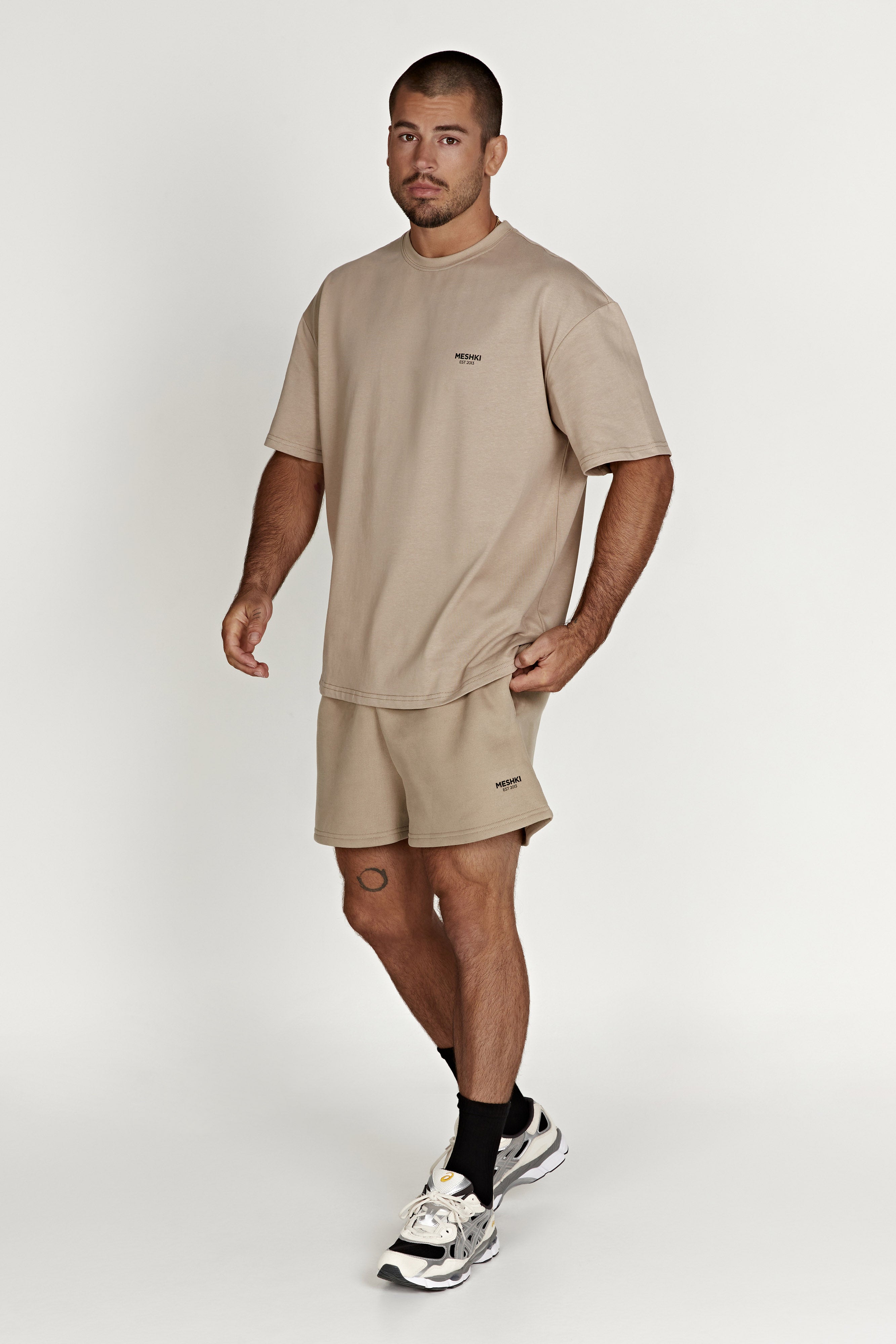 Jaimie Oversized Unisex Tee - Cement