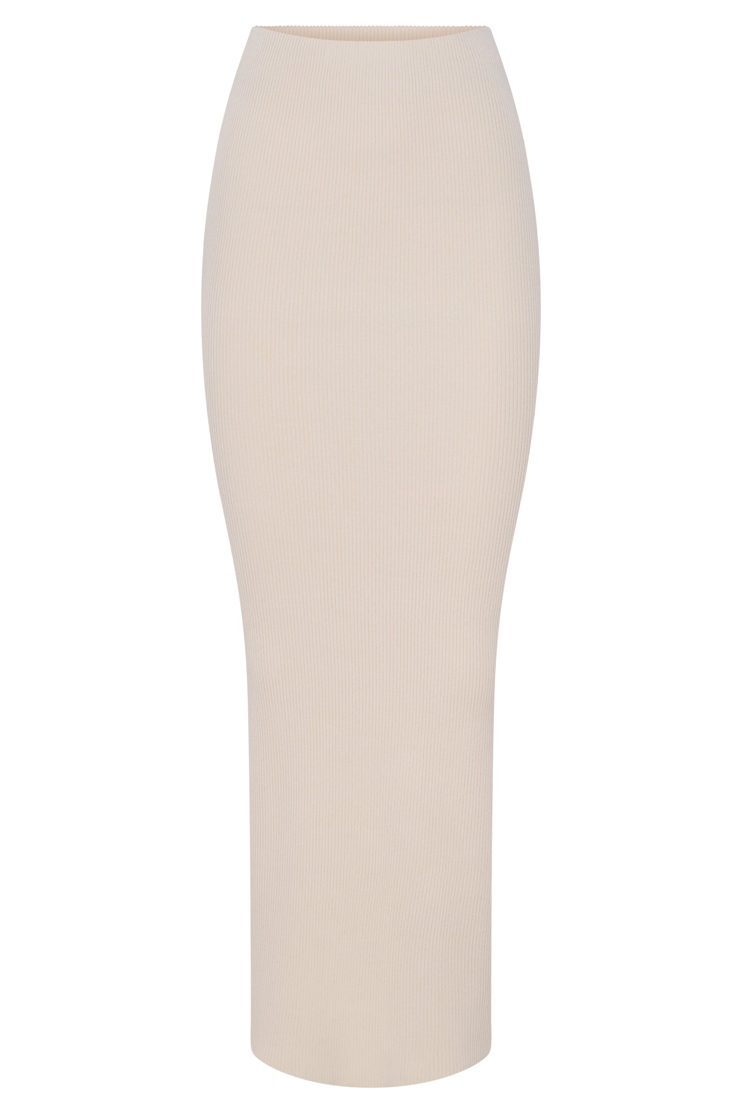 Kaesha Split Maxi Knitted Skirt - Bone