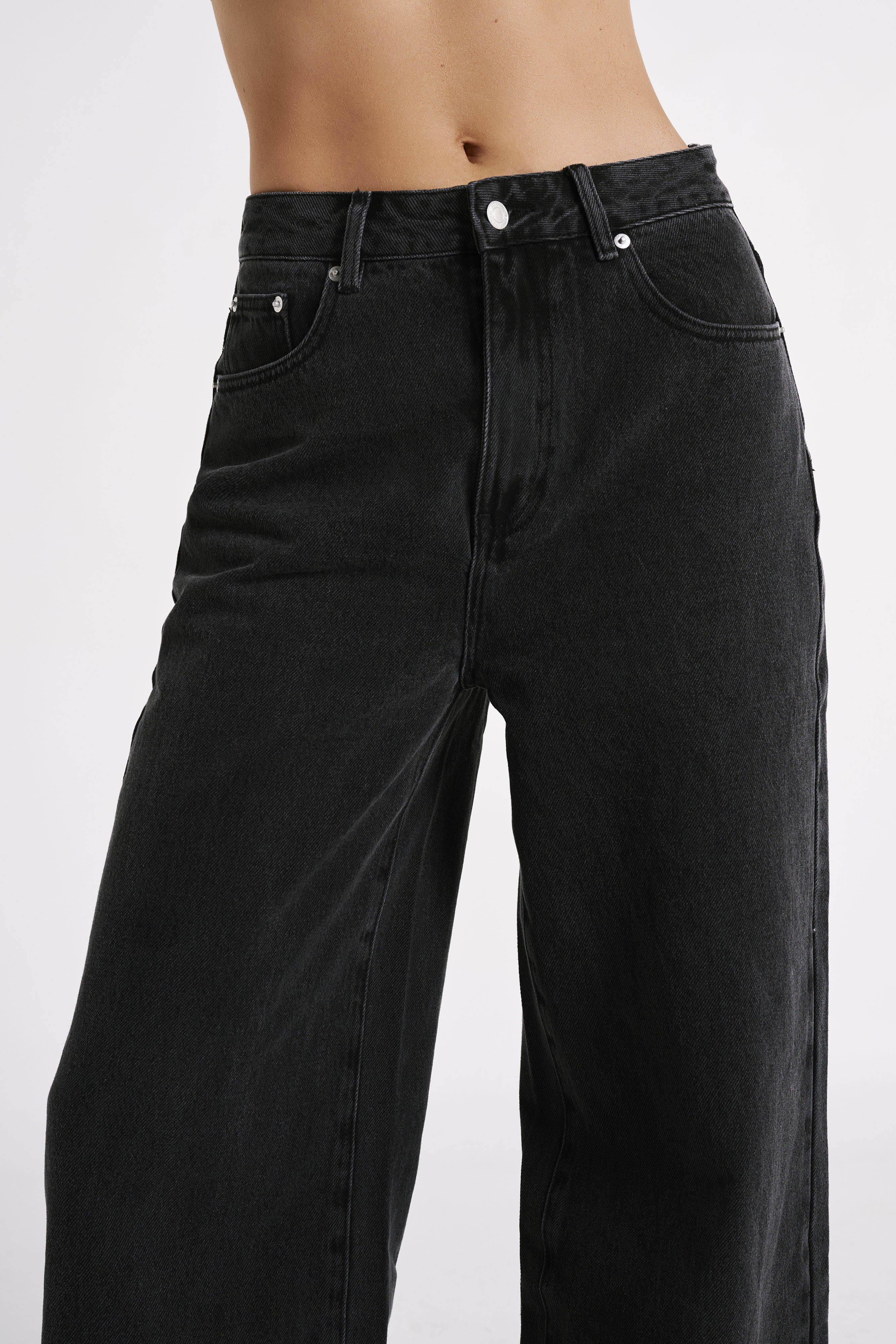 Raven Baggy Jeans - Washed Black