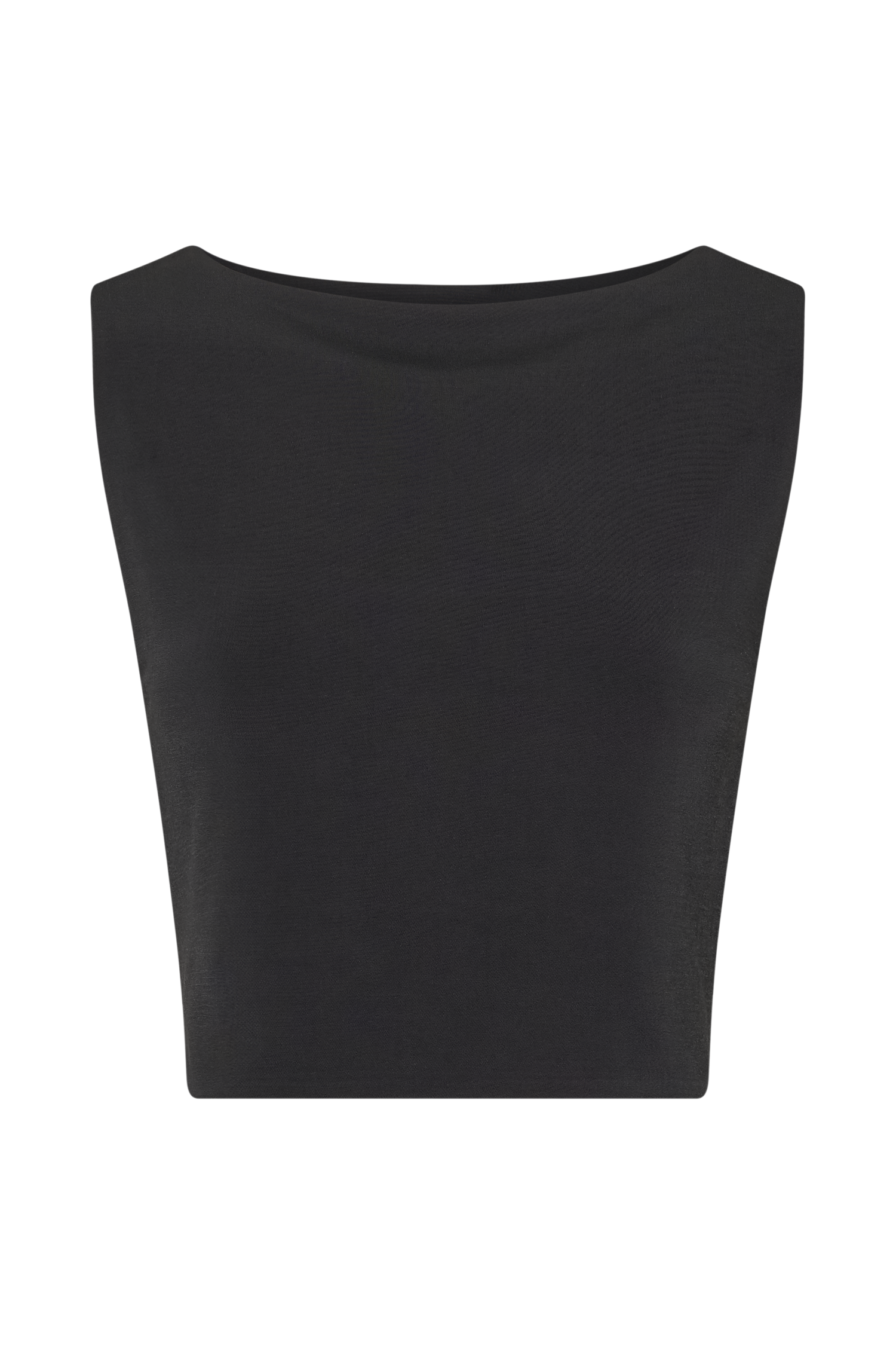 Suri Slinky Cowl Back Top - Black