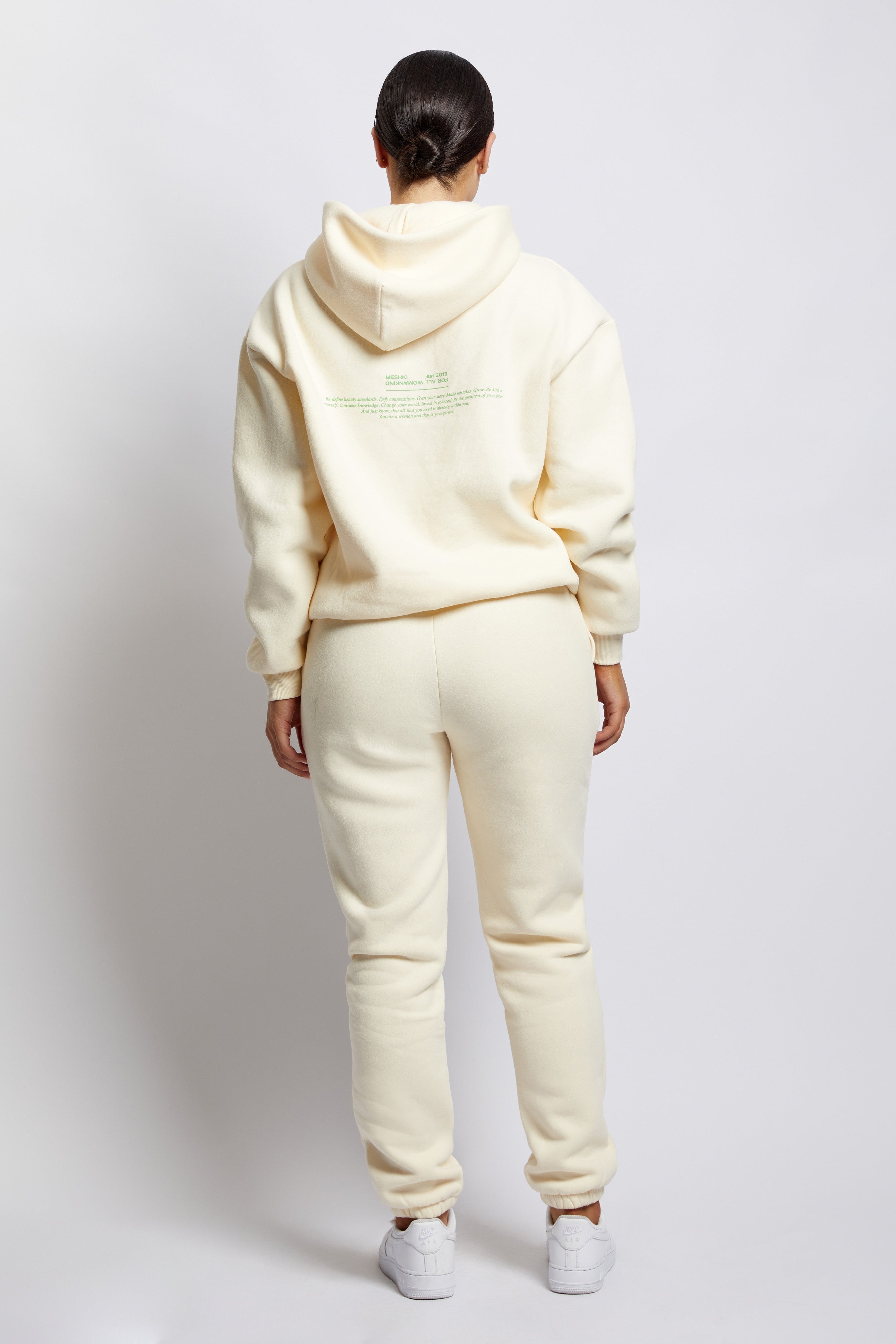 Bree Oversized Fleeceback Hoodie - Marshmallow