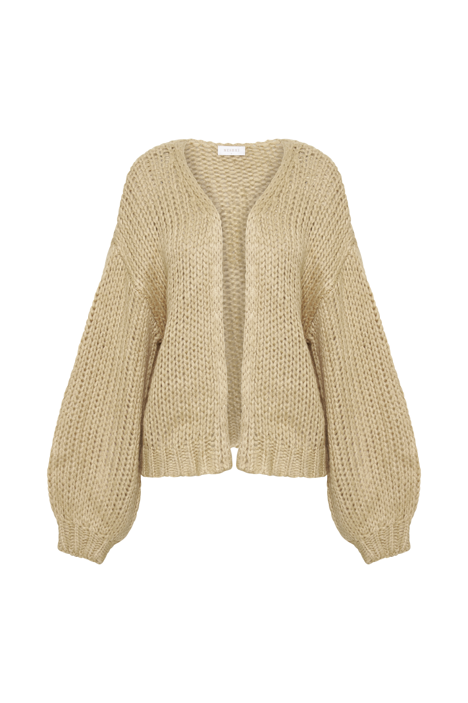 Irina Chunky Knit Cardigan - Taupe
