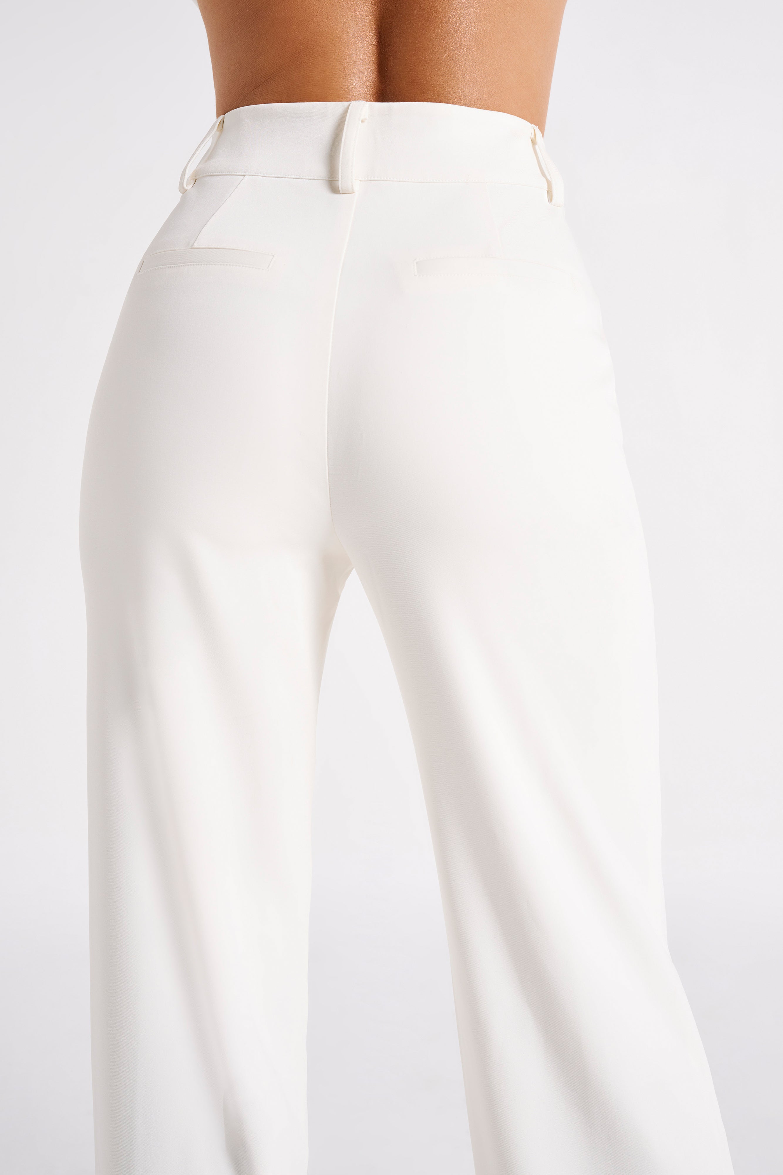 Lisa High Waist Suiting Trousers - Ivory