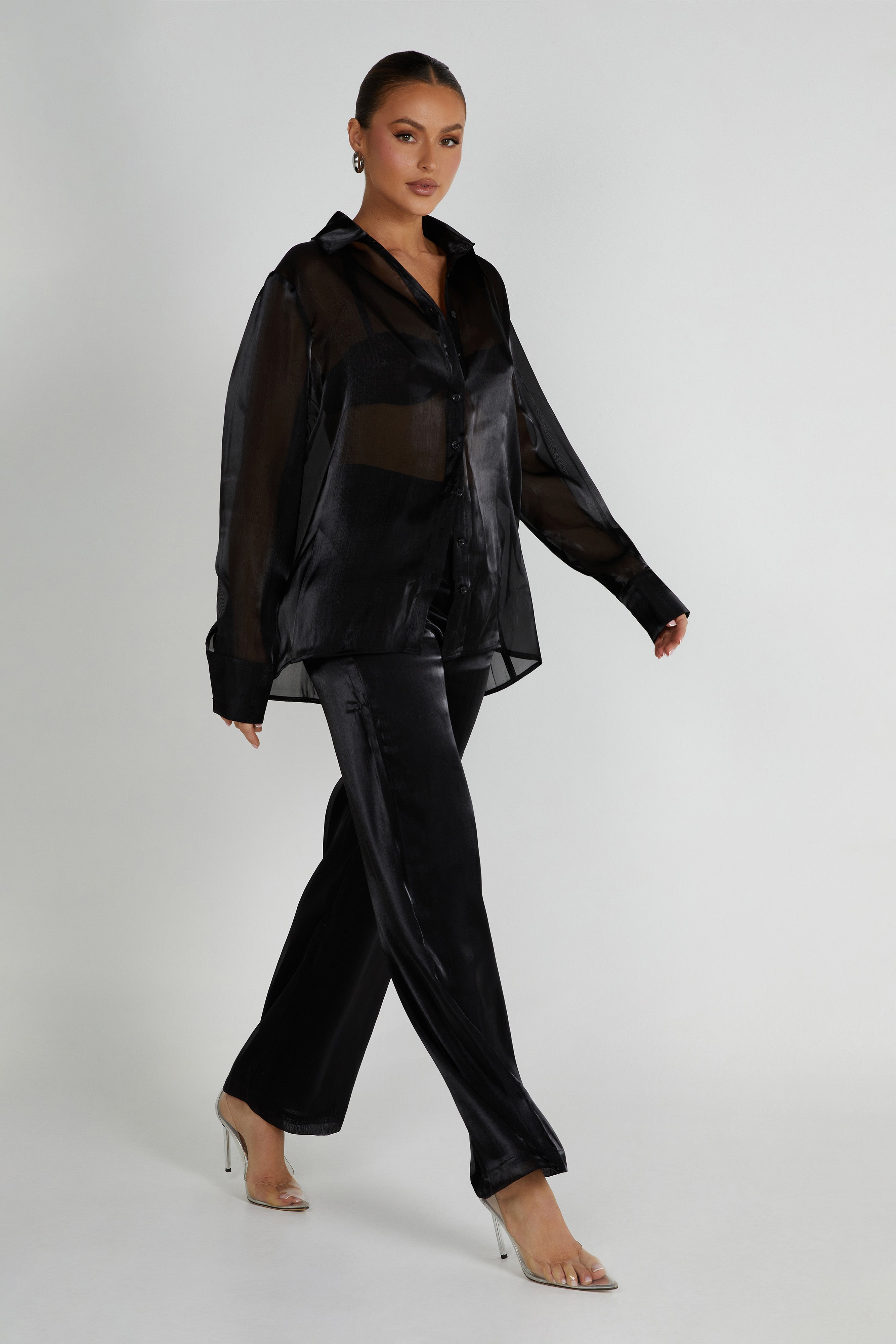 Kinsley Sheer Pants - Black
