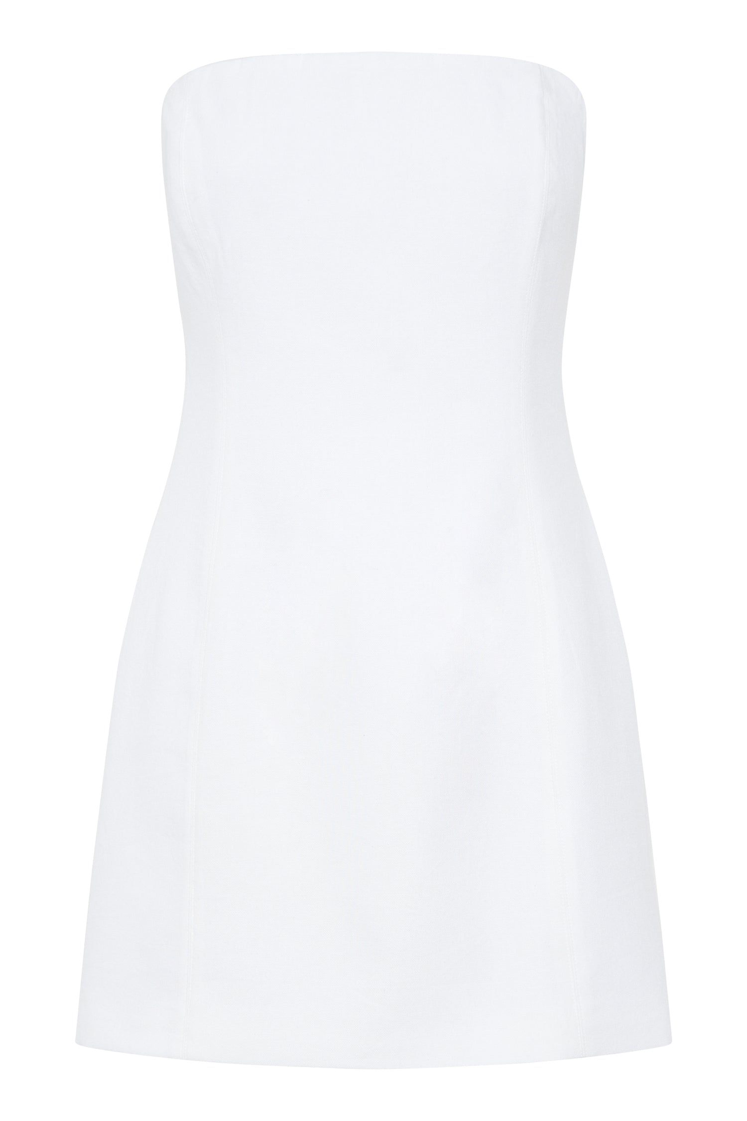 Maci Linen Mini Dress - White