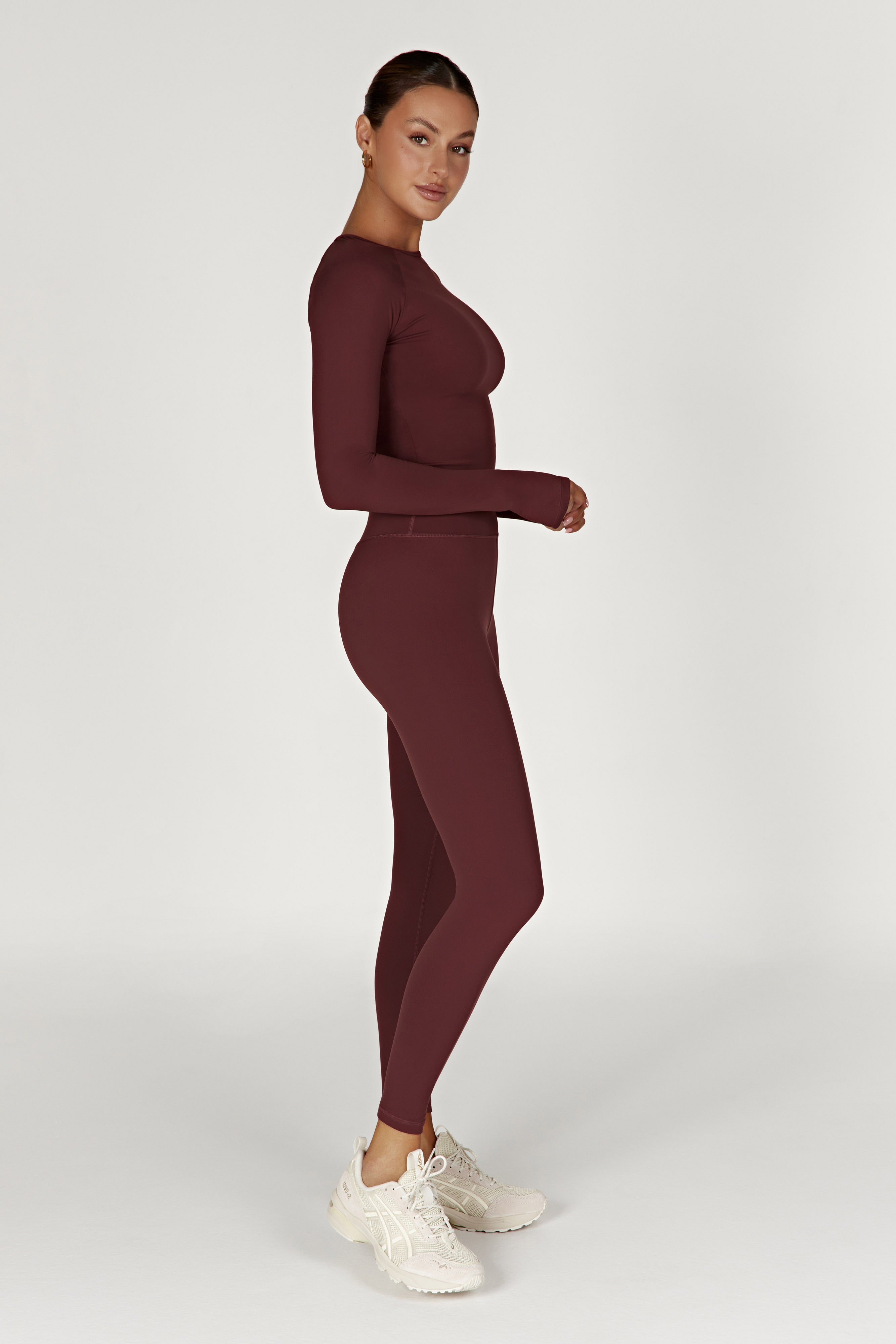 Venus Long Sleeve Top - Mahogany