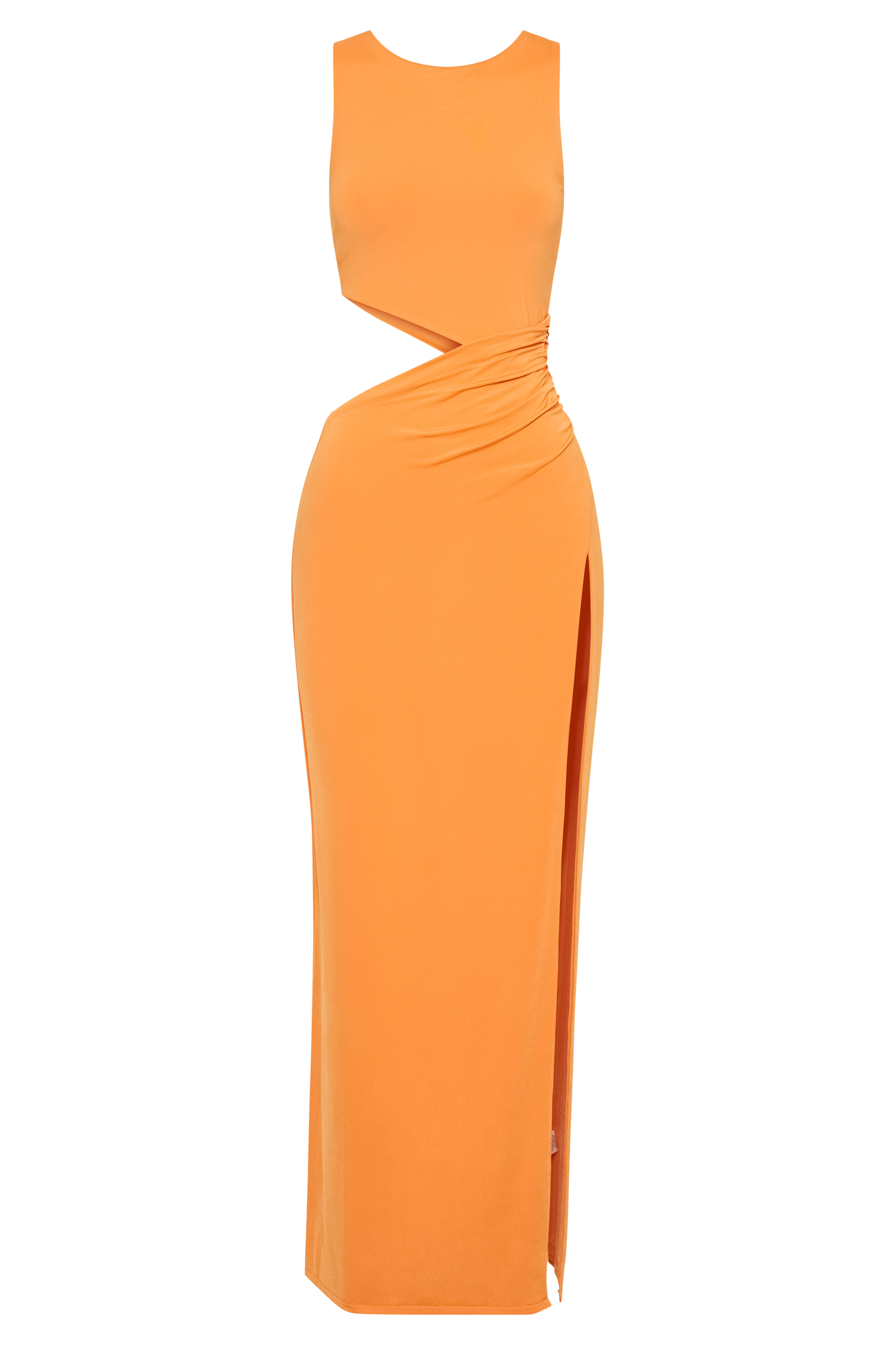 Vienna Slinky Maxi Dress - Orange