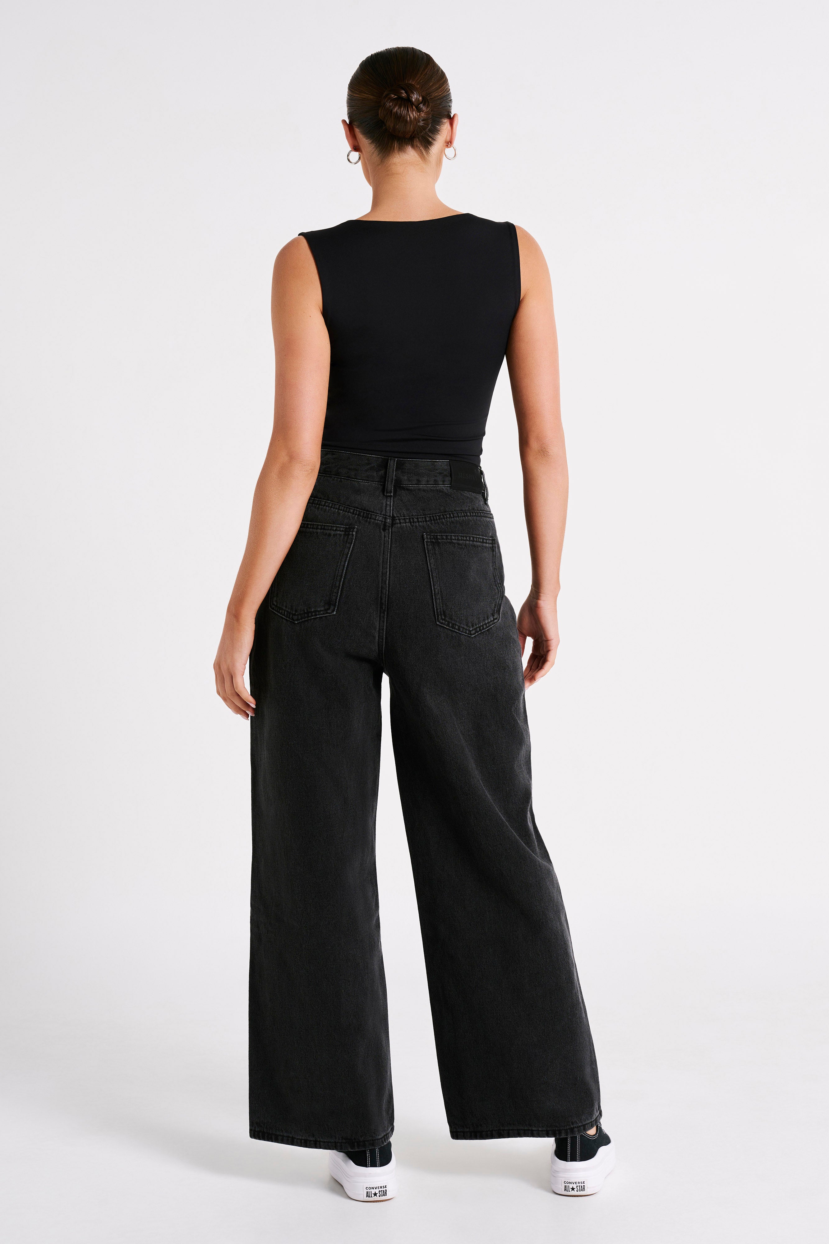 Raven Baggy Jeans - Washed Black