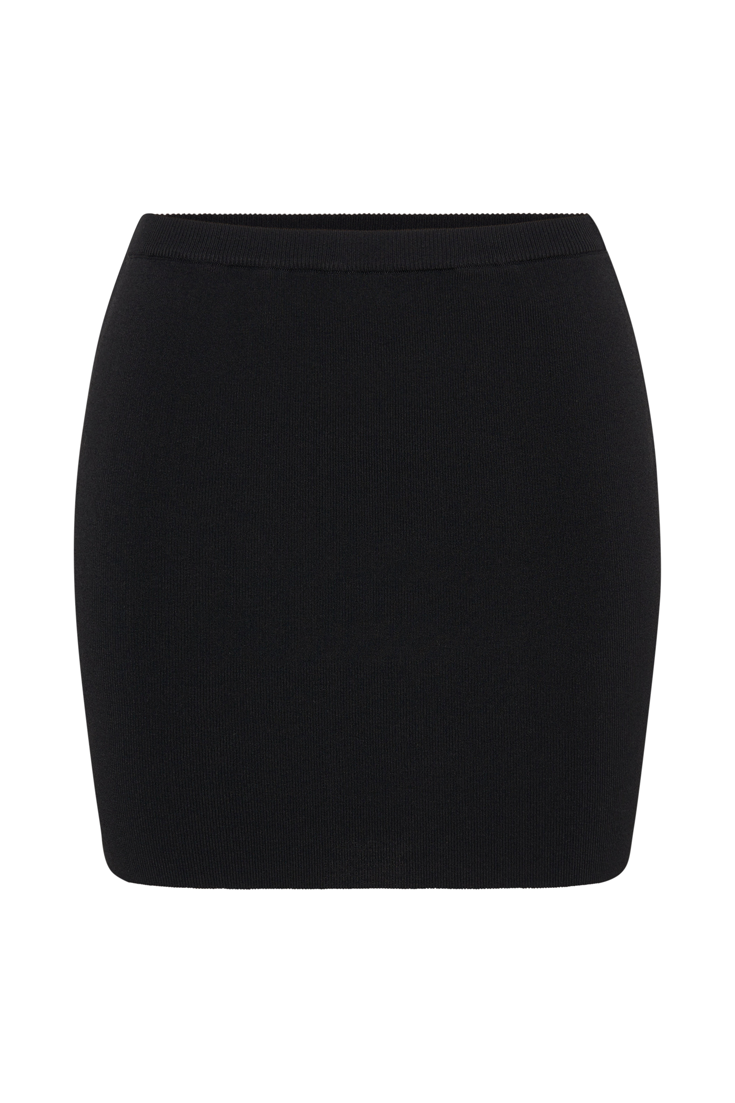 Carol Knit Mini Skirt - Black
