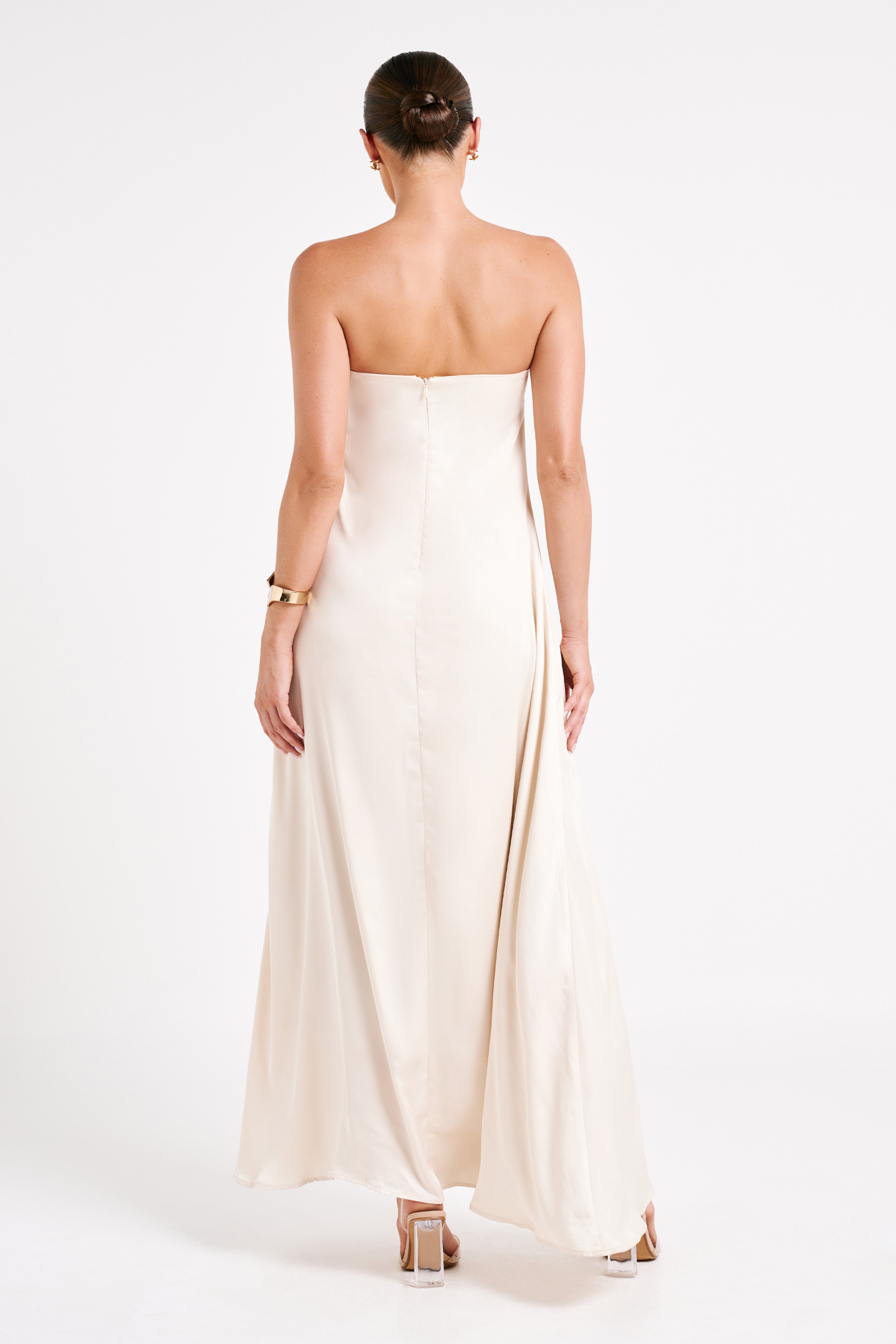 Luisa Strapless Maxi Dress - Sand