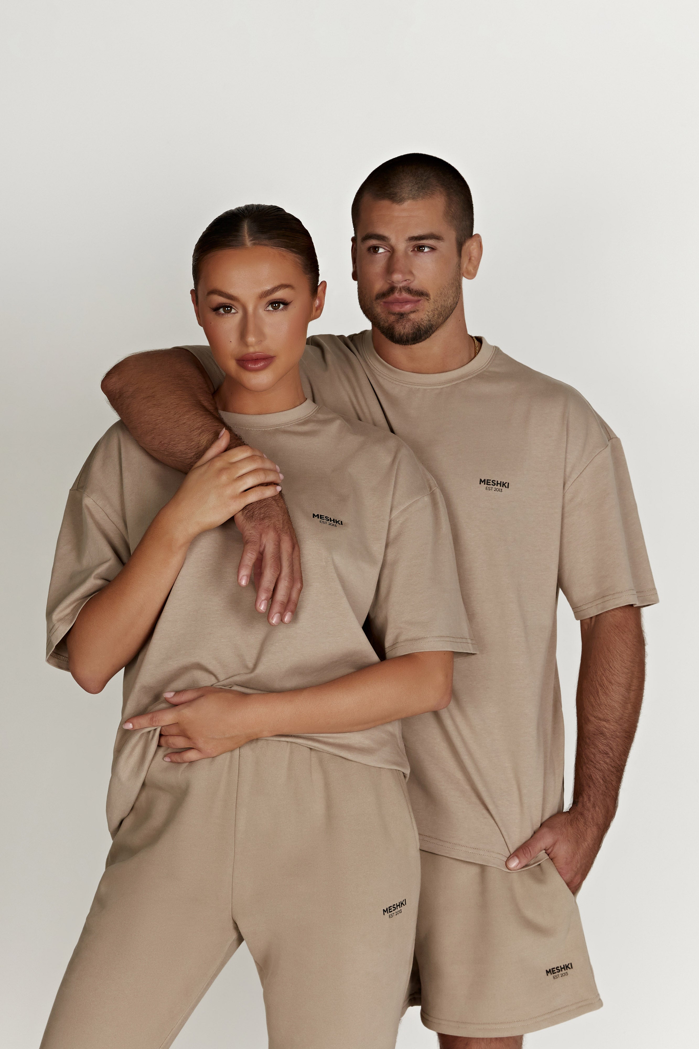 Jaimie Oversized Unisex Tee - Cement